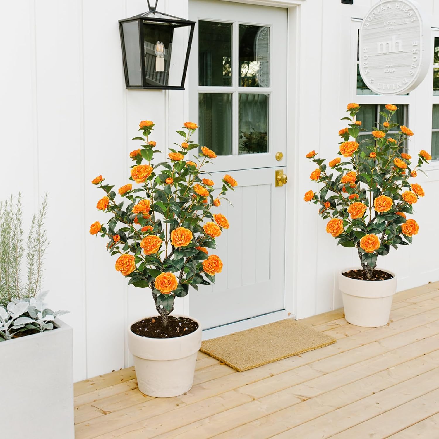 433 Inch Artificial Camellia Tree with Flowers