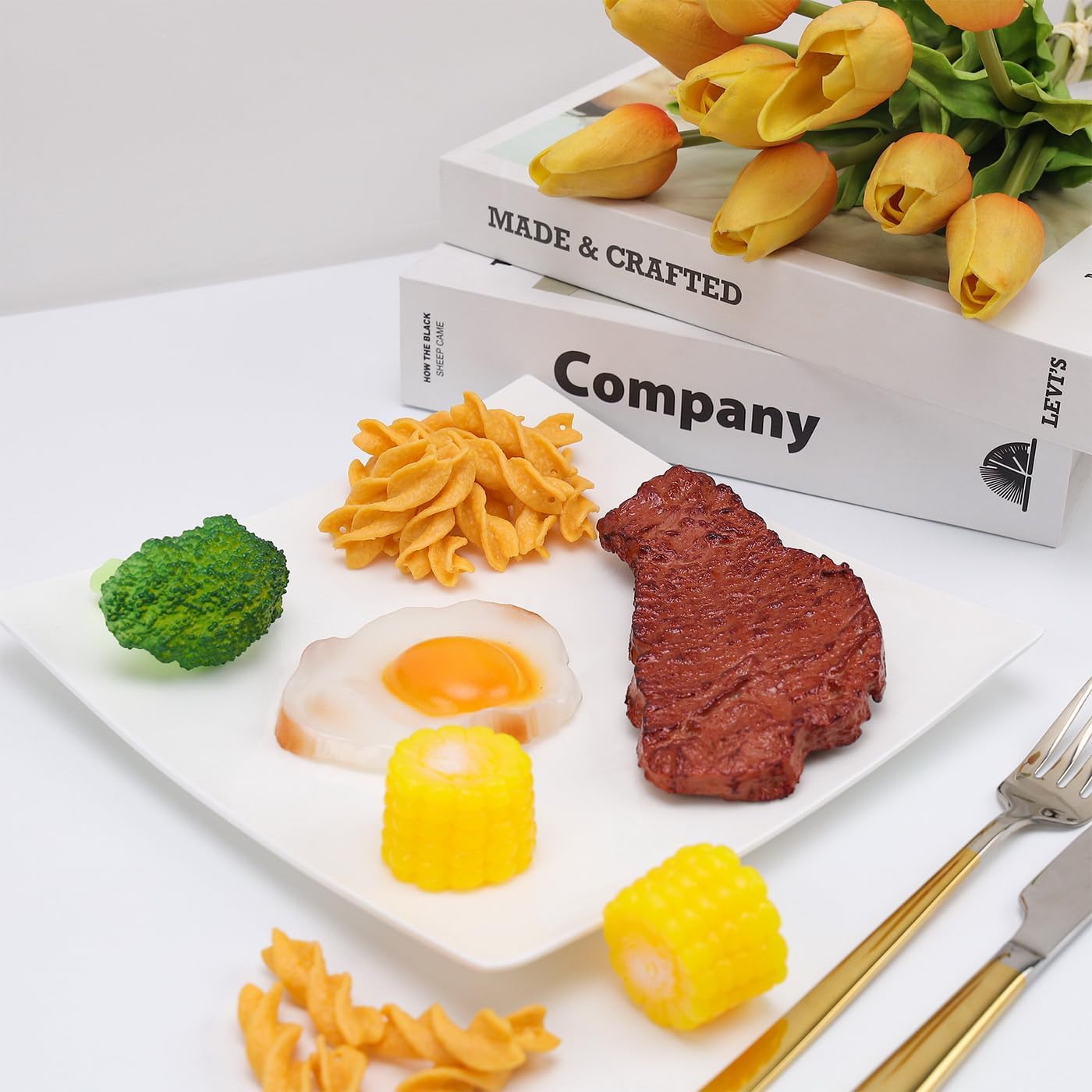 25pcs Artificial Food Decor for Kitchen Wedding Display