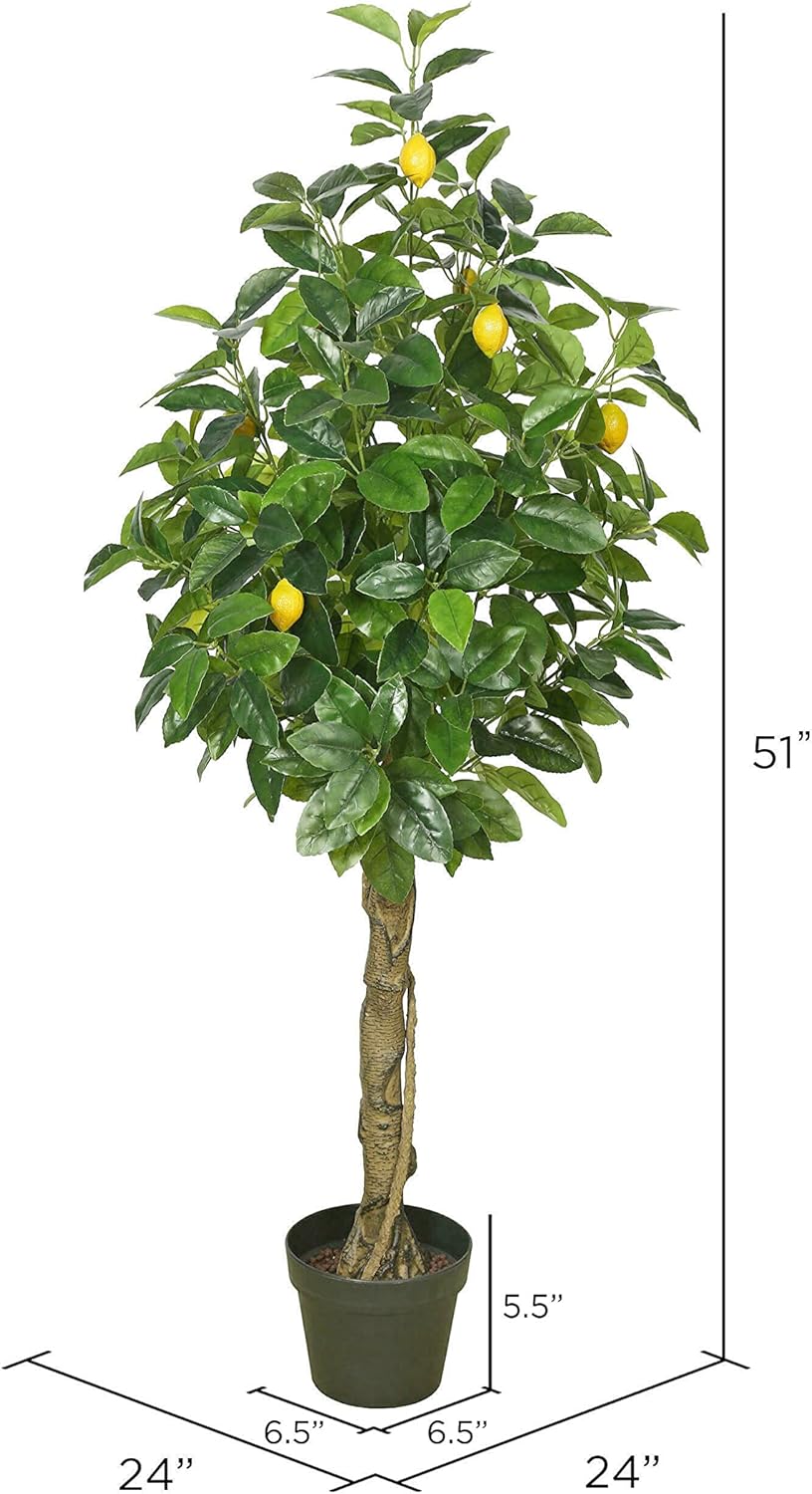 Vickerman 51 Inch Artificial Lemon Tree