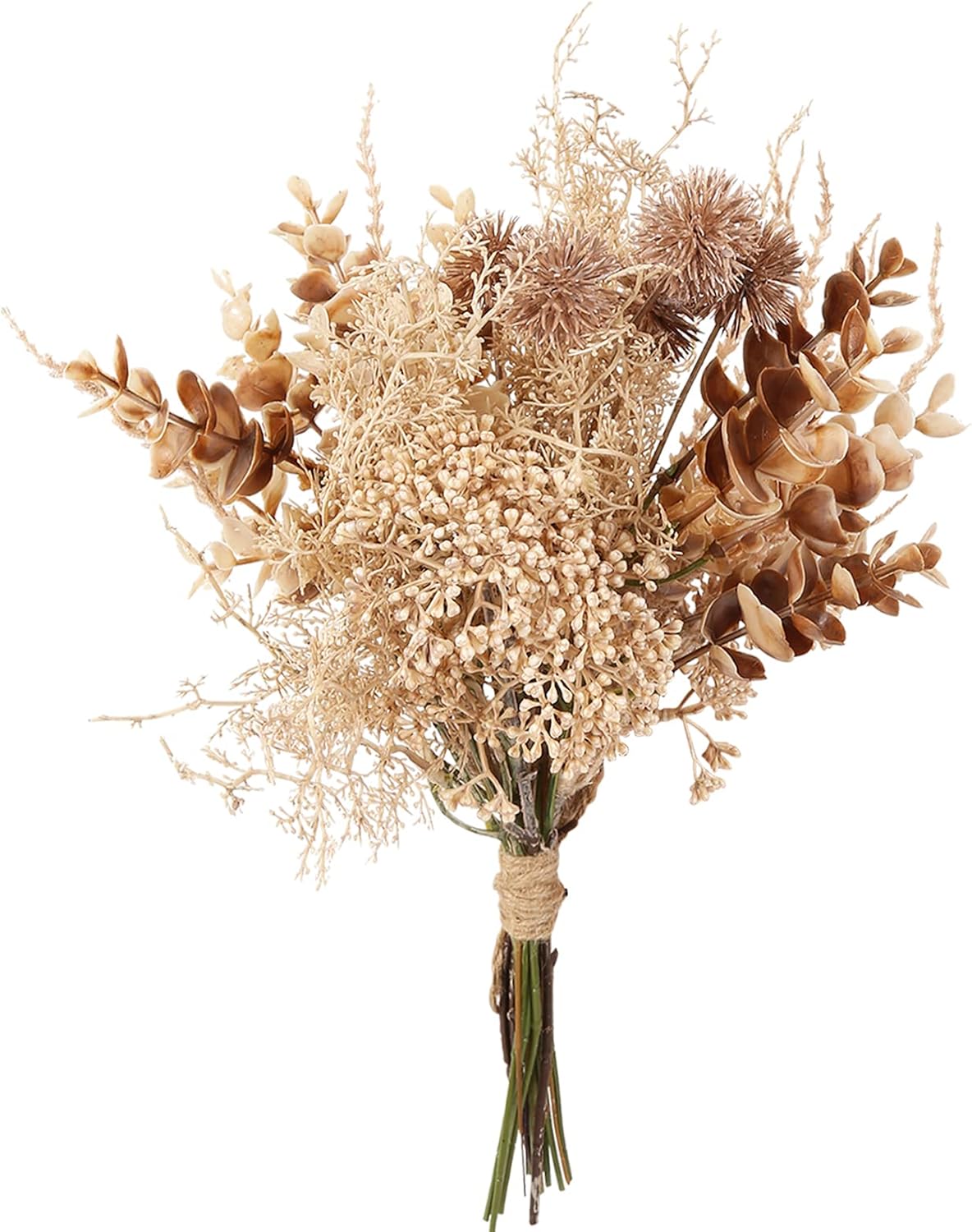 Beige Silk Artificial Flowers for Vase Home Decor