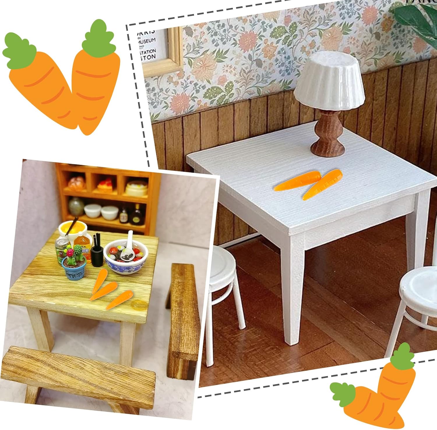 OLYCRAFT 30pcs Mini Artificial Carrots for Home Decor