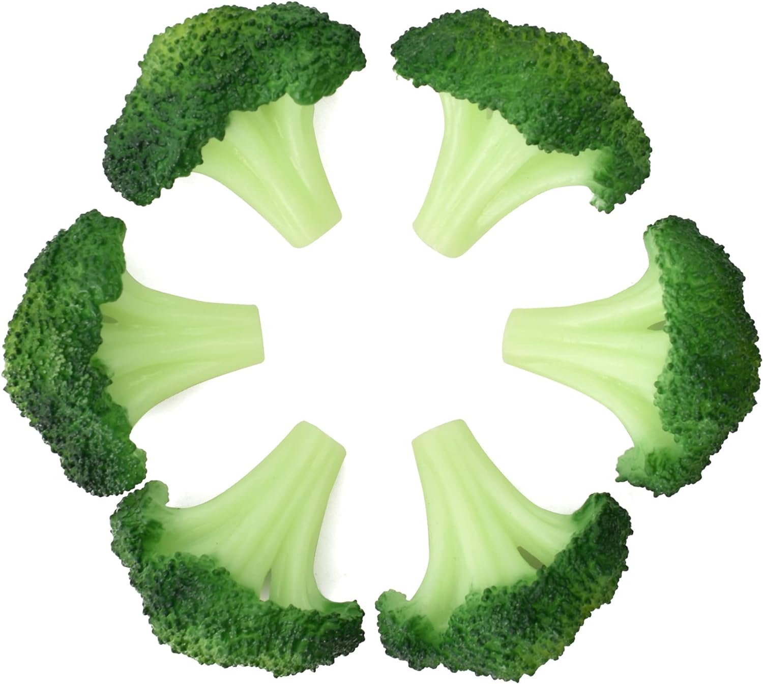 Lifelike Fake Broccoli Slices for Kitchen and Home Decor