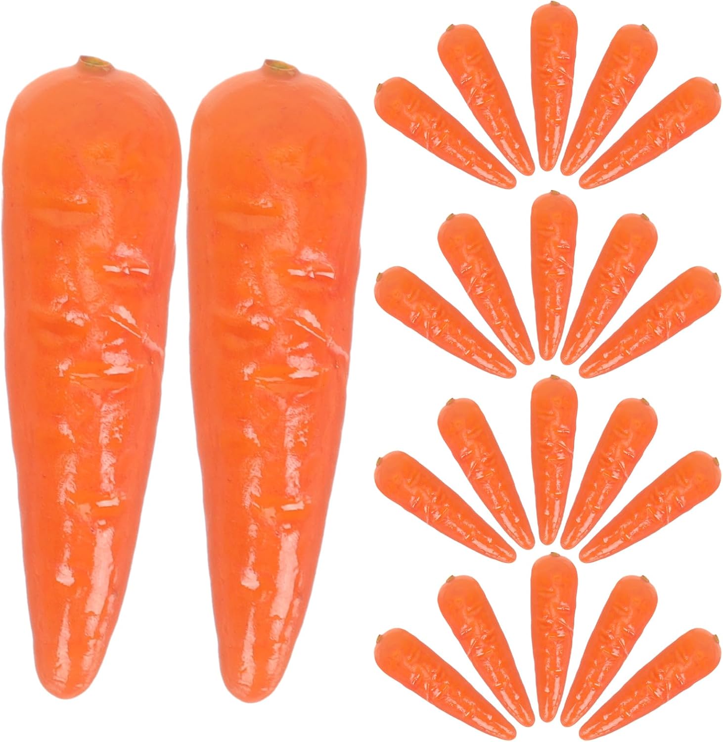 30Pcs Mini Foam Carrots for Decor and Props