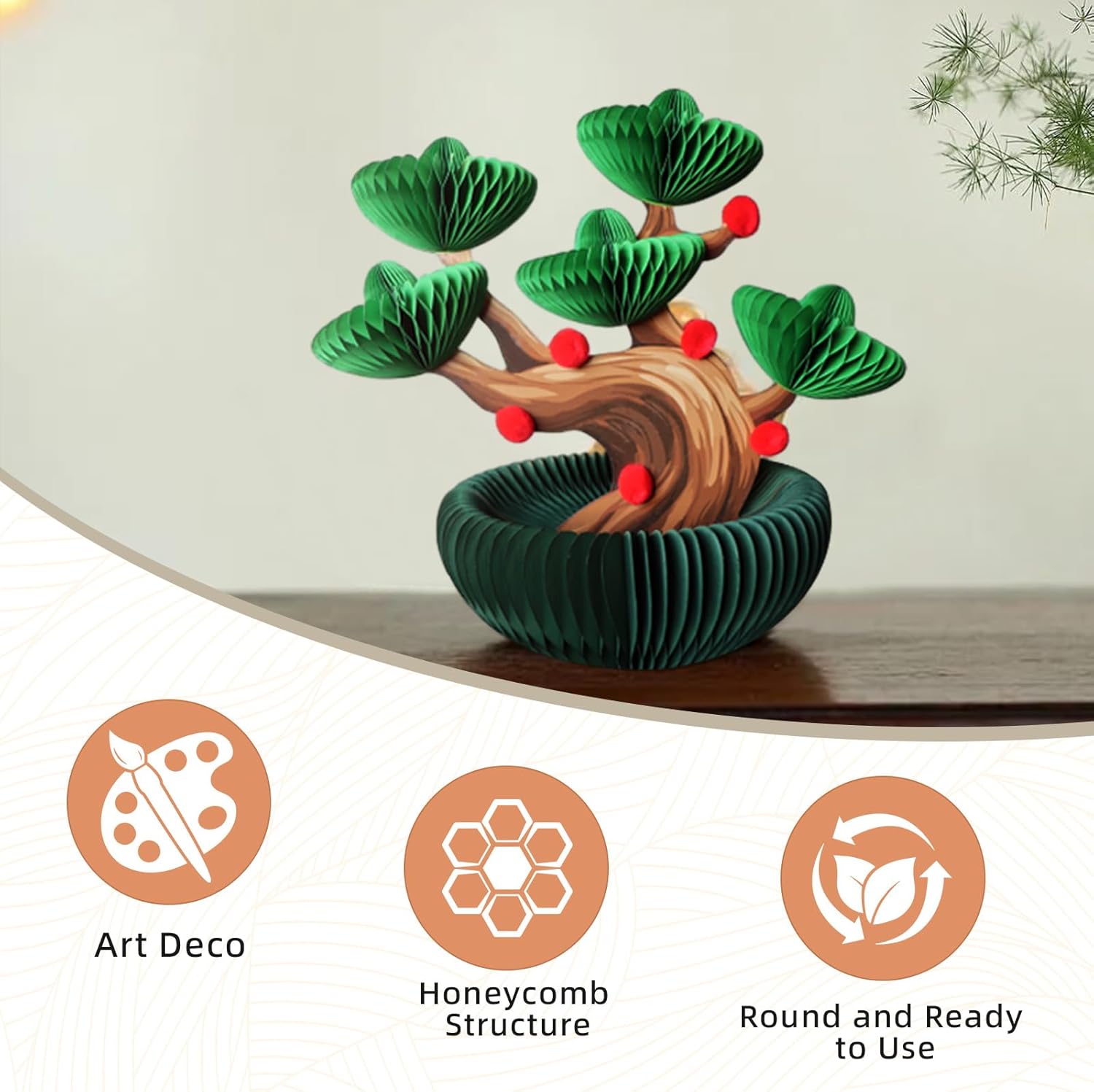 Honeycomb Fortune Tree Bonsai Desktop Decoration