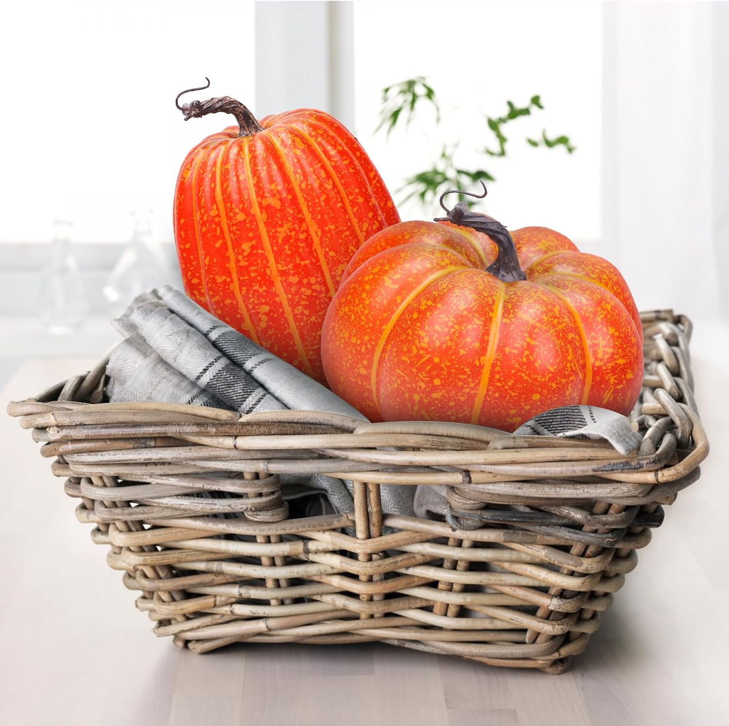 76 Inch Fake Pumpkin Fall Decoration for Halloween Thanksgiving