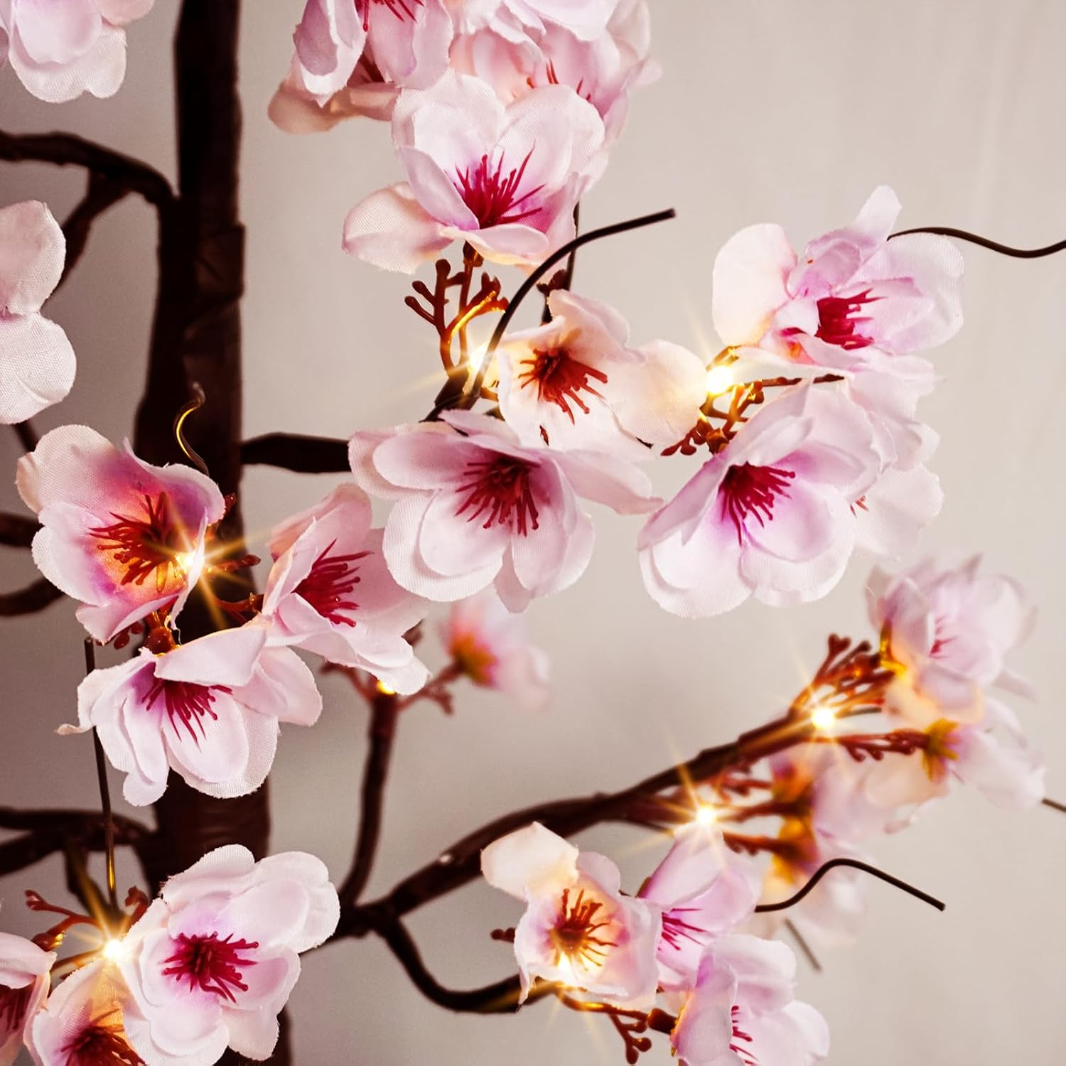 Uieke 4FT Cherry Blossom Tree with 48 Lights