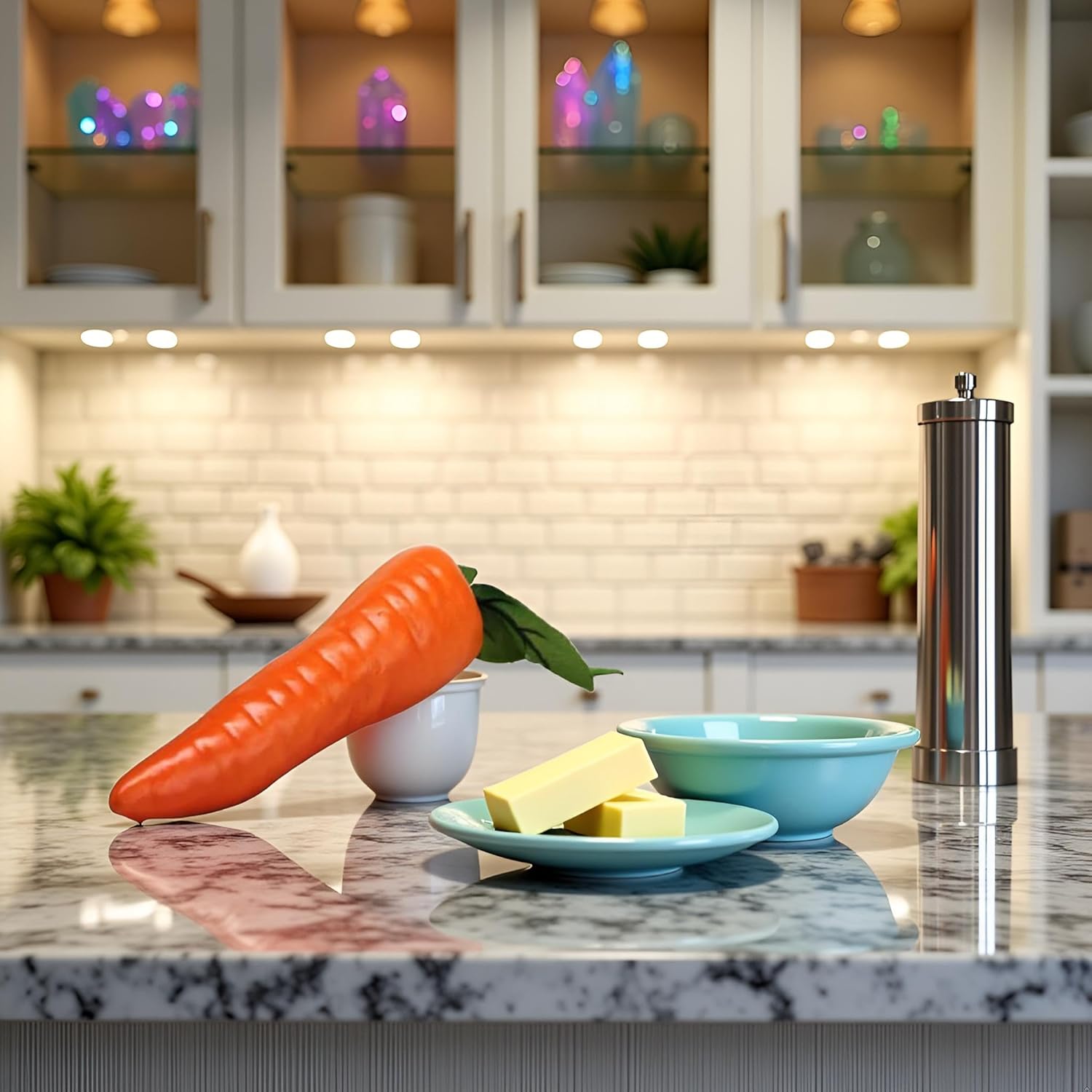 Sluswallow 1Pc Orange Artificial Carrot Home Decor