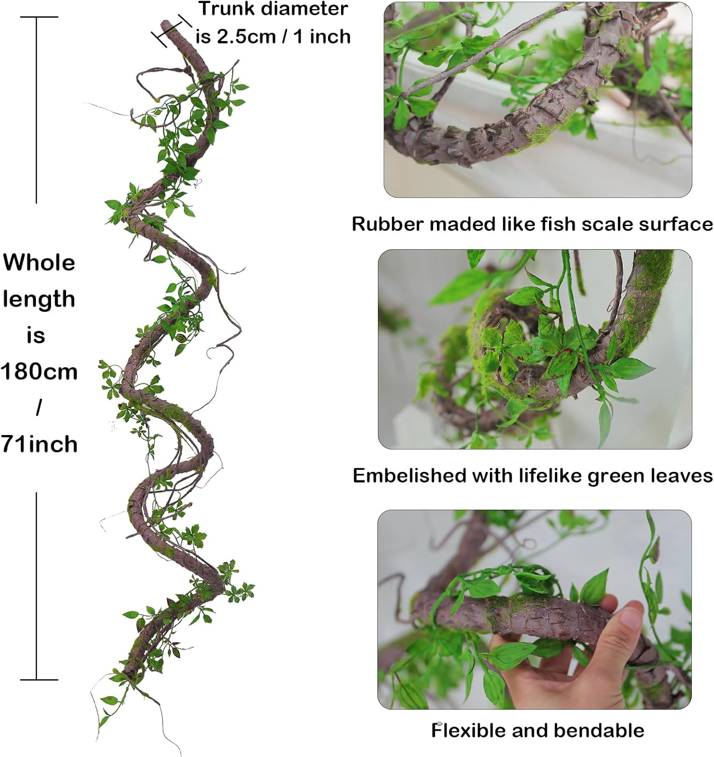71 Inch Bendable Artificial Tree Vines Garland