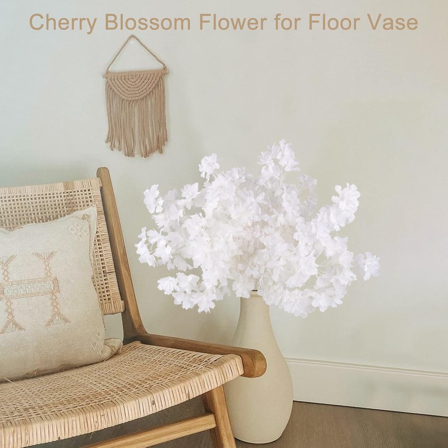Pusuny Artificial Cherry Blossom Branches 35 Inch 5PCS Decor