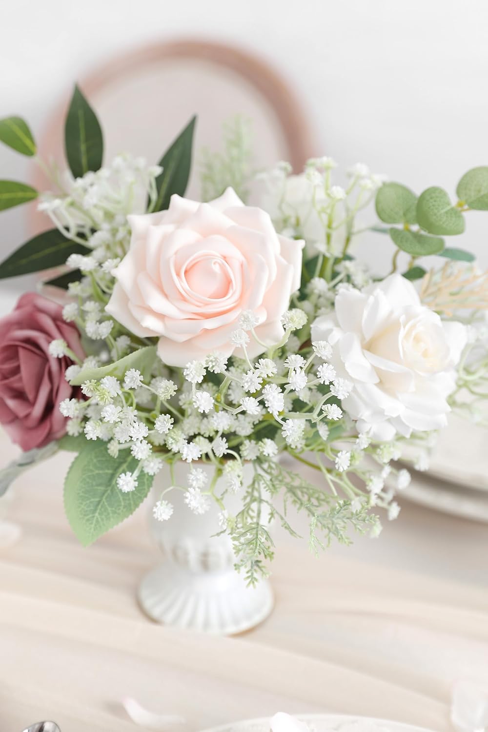 Babys Breath Artificial Flowers 30 Pcs White Gypsophila Greenery Sprays