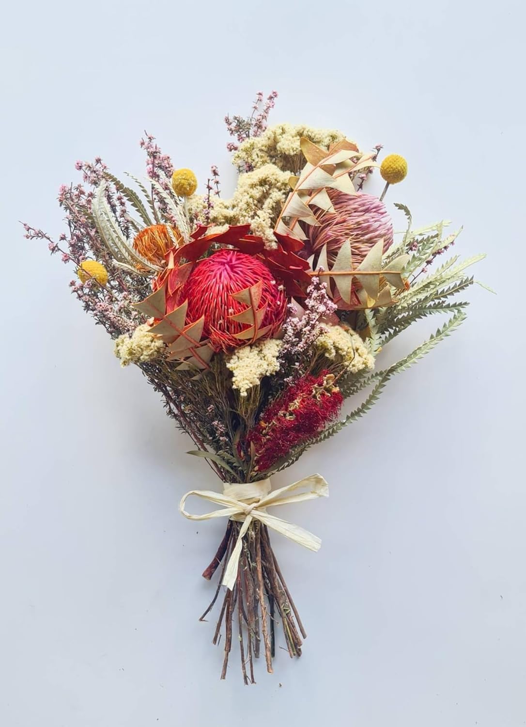 Dried Native Flowers Wedding Bouquet Garland