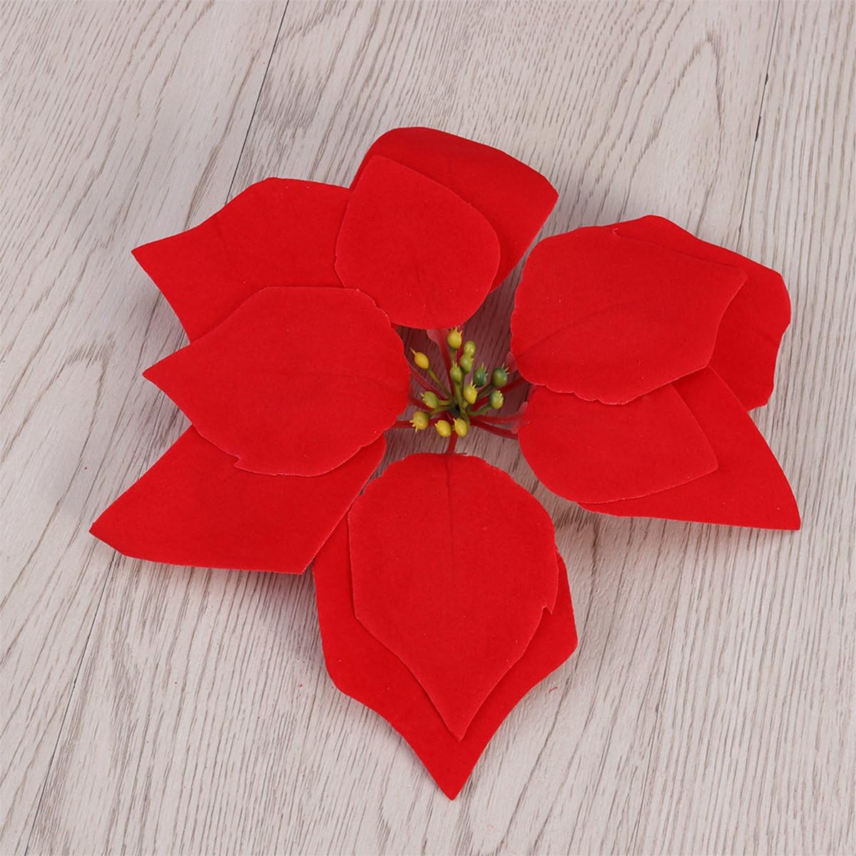 VORCOOL Artificial Poinsettia Flower Heads