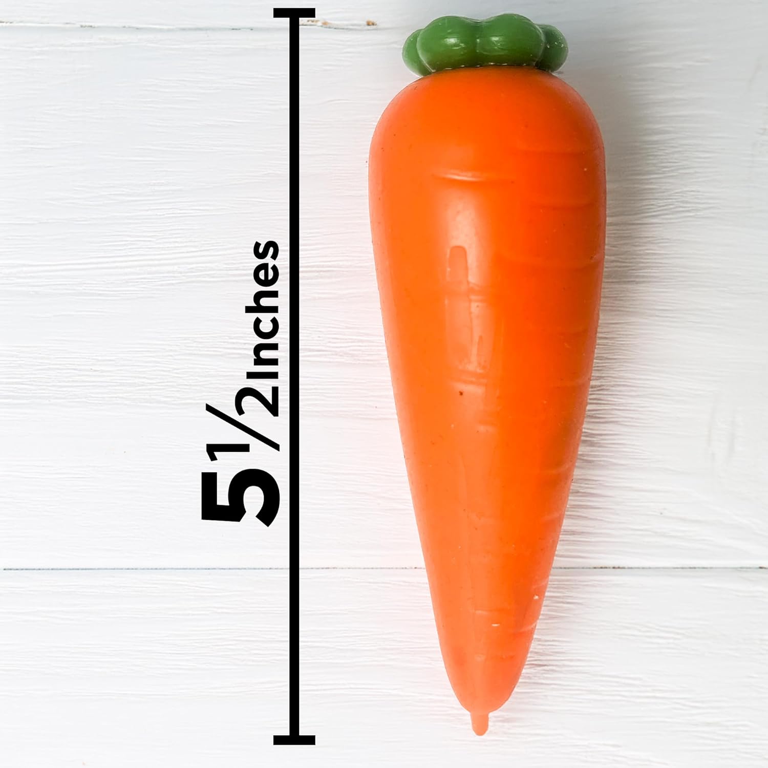 Realistic Squishy Carrot Food Prop