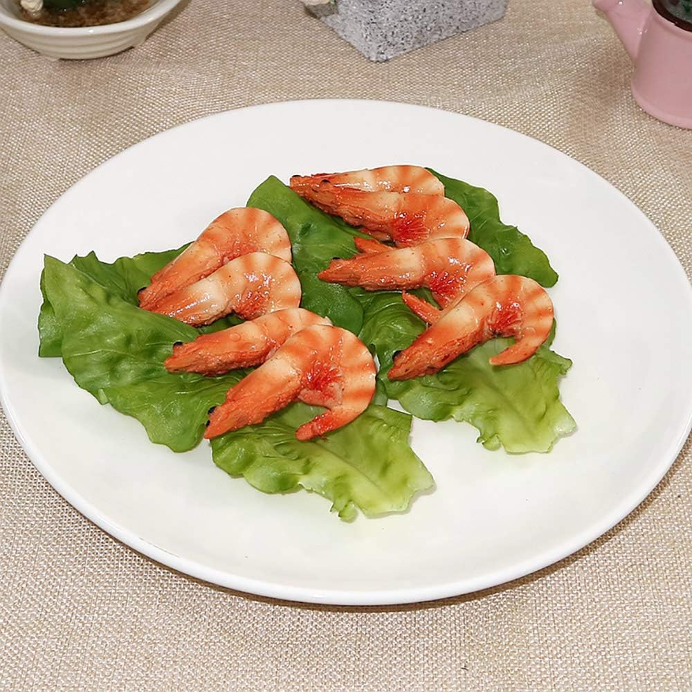 Nice Purchase 6pcs Simulation Green Lettuce Leaves Fake Vegetable Model