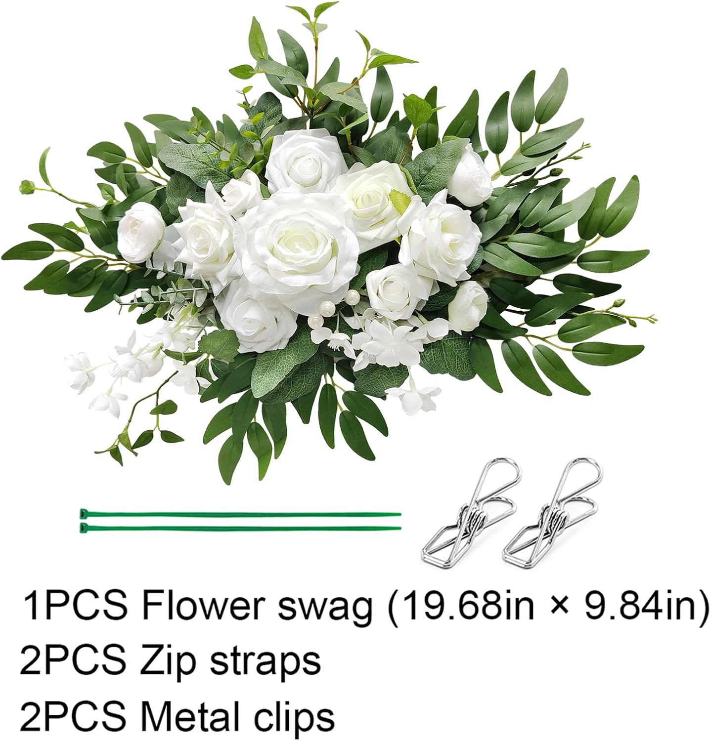 Elegant Artificial Flower Swag for Wedding Ceremony