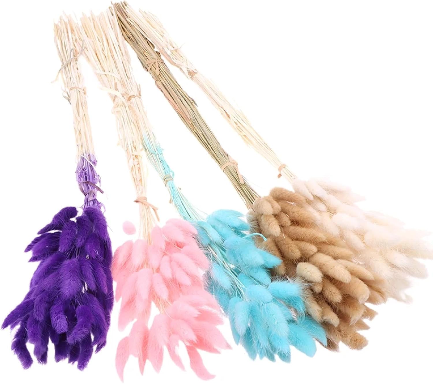 Kungzunmolds Artificial Flowers Decor 50Pcs 35cm Nature Bunny Rabbit Tail