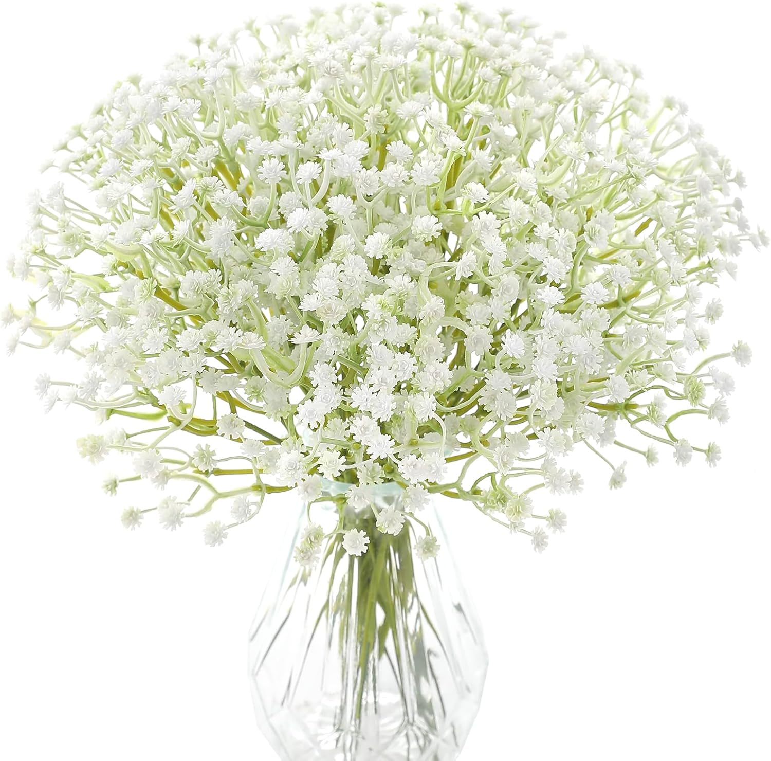 Babys Breath Artificial Flowers 30 Pcs White Gypsophila Greenery Sprays