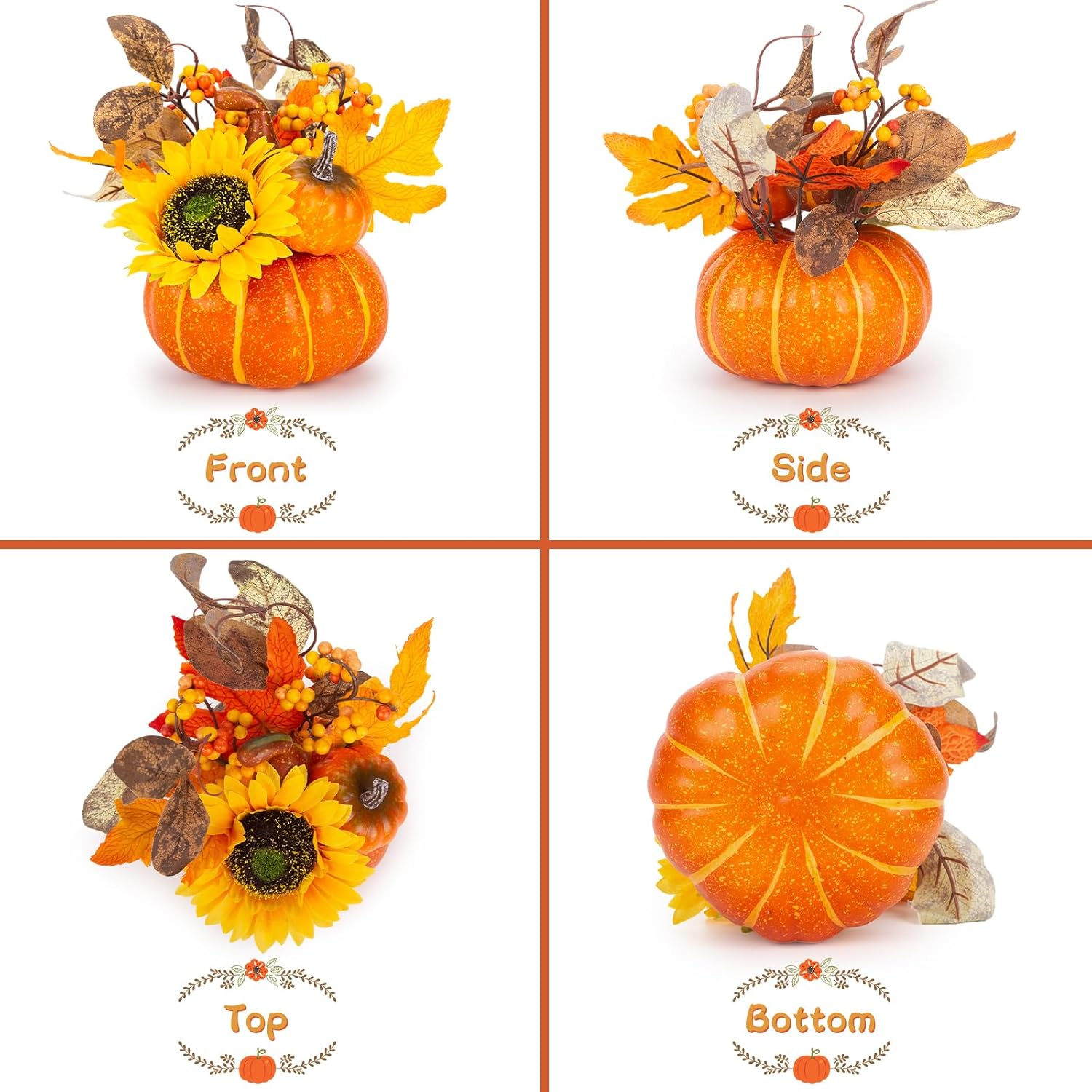 DomeStar Artificial Pumpkin for Fall Decor