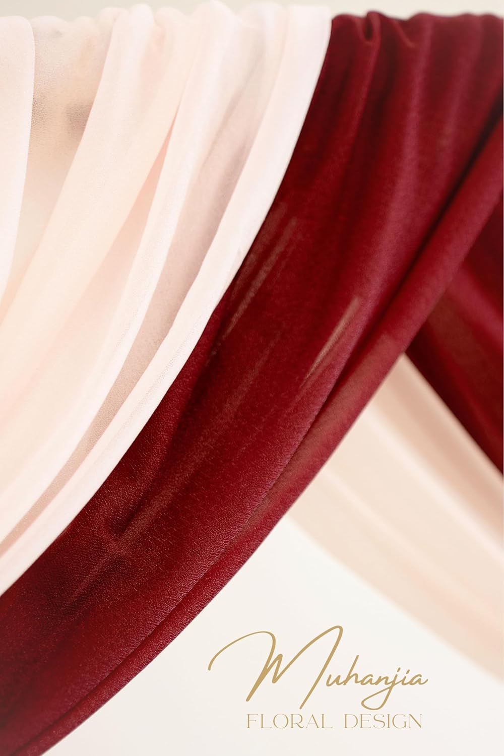Artificial Wedding Arch Flowers Kit Pack of 4 Burgundy Blush