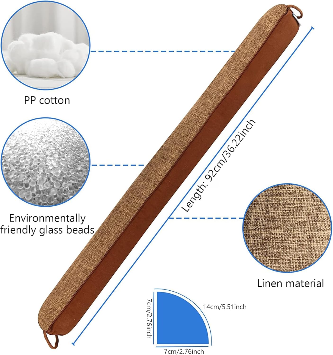 Yaoliucp Door Draft Stopper 36 Inch Thermal Insulation