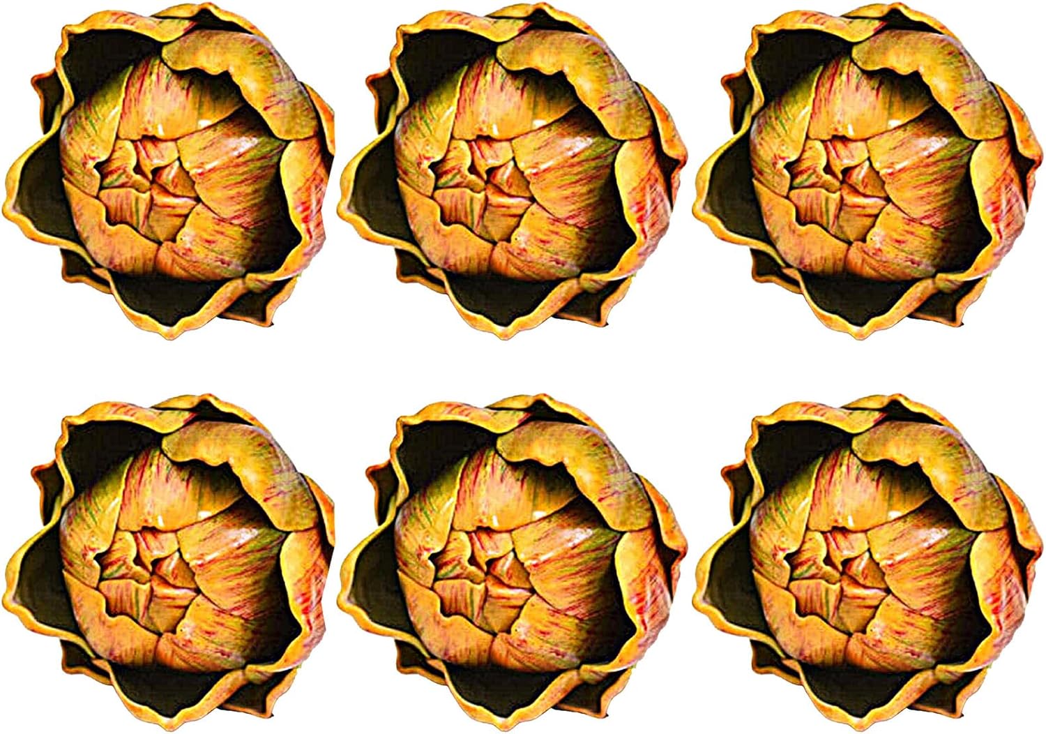 Artificial Artichoke Decor Yellow Large Plastic