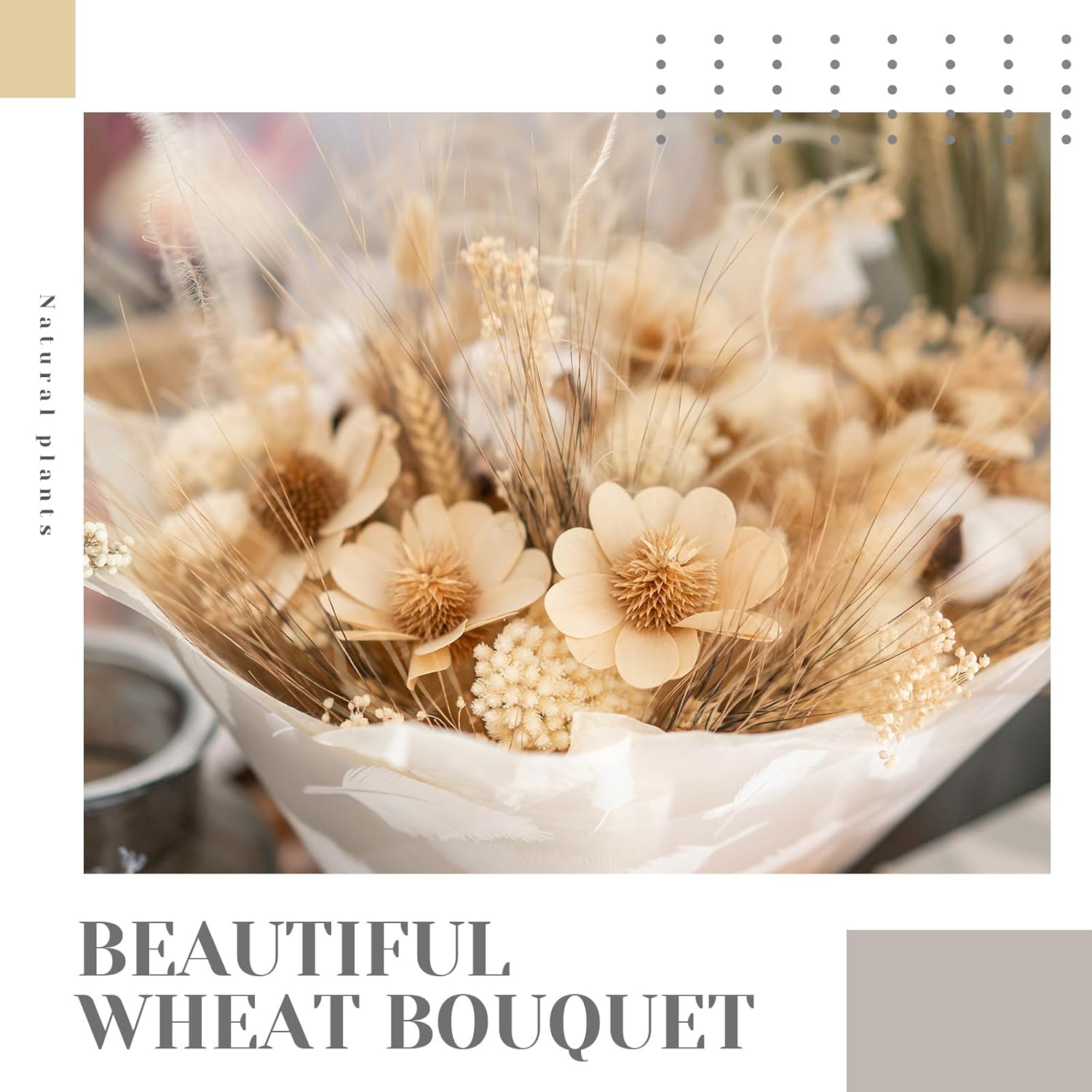 Geosar 600 Dried Wheat Stalks Decor Bundle