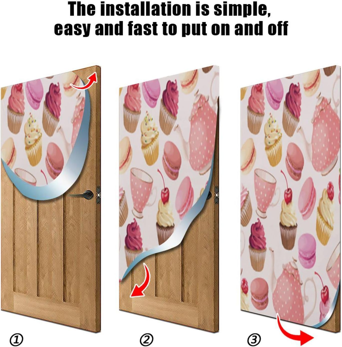 Susiyo Teaparty Pink Cake Halloween Door Cover