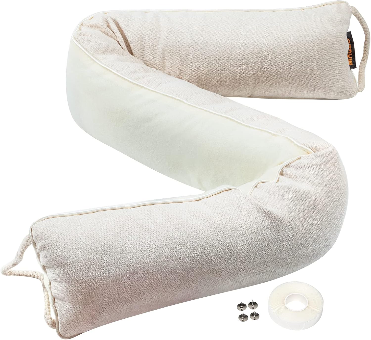 MAGZO Door Draft Stopper 32 Inch - Beige