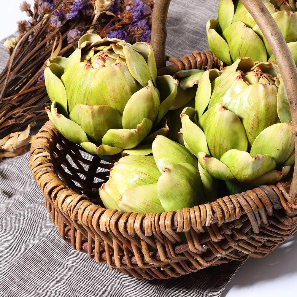 Onlove Large Green Artificial Artichoke Decor Set of 4