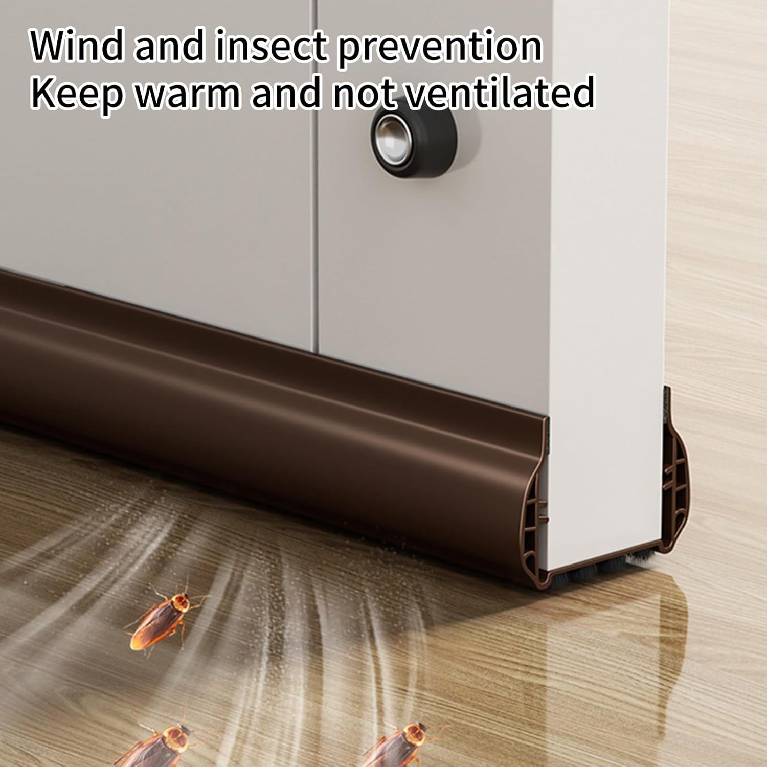 COOLHOOD Door Draft Stopper Sealing Strips Soundproof
