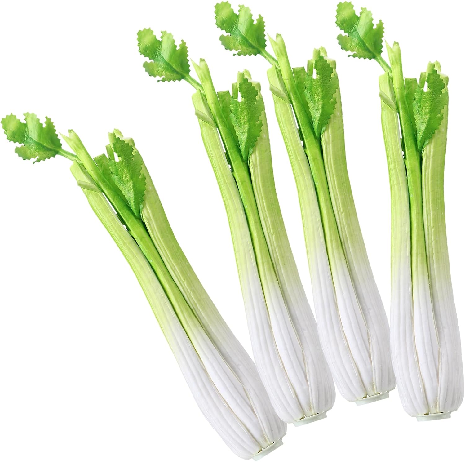 Zeyune 4 Pcs Artificial Celery Stick for Decoration