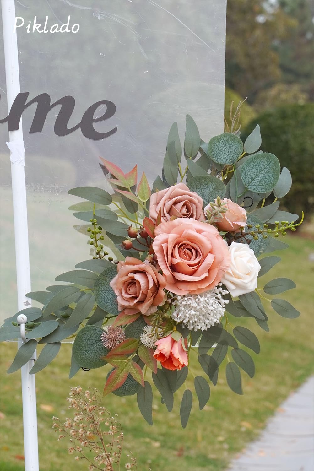 Faux Flower Swag Set of 2 for Wedding Welcome Signs 1