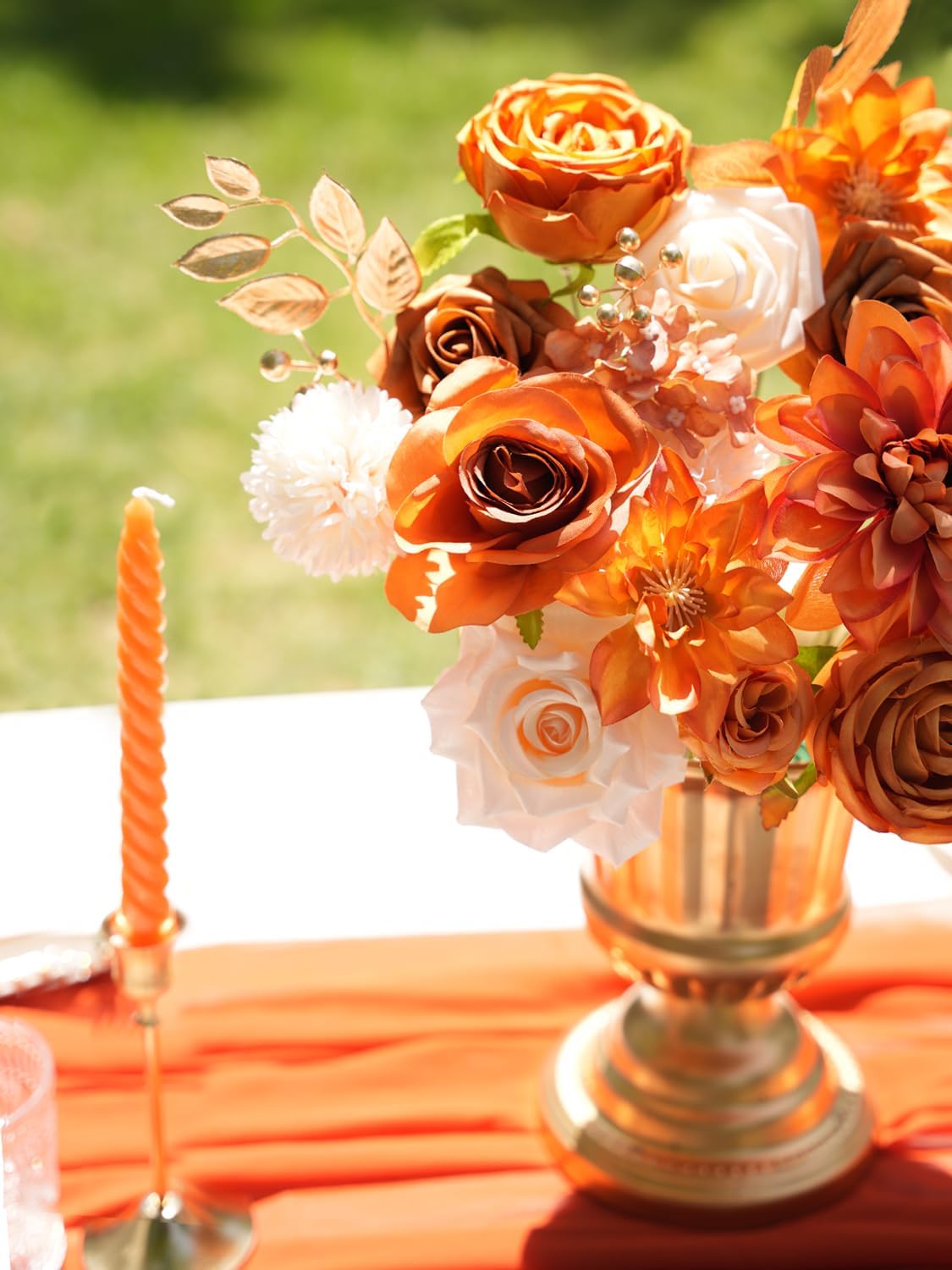 RICHMYC Artificial Flowers Wedding Centerpieces Decor Set