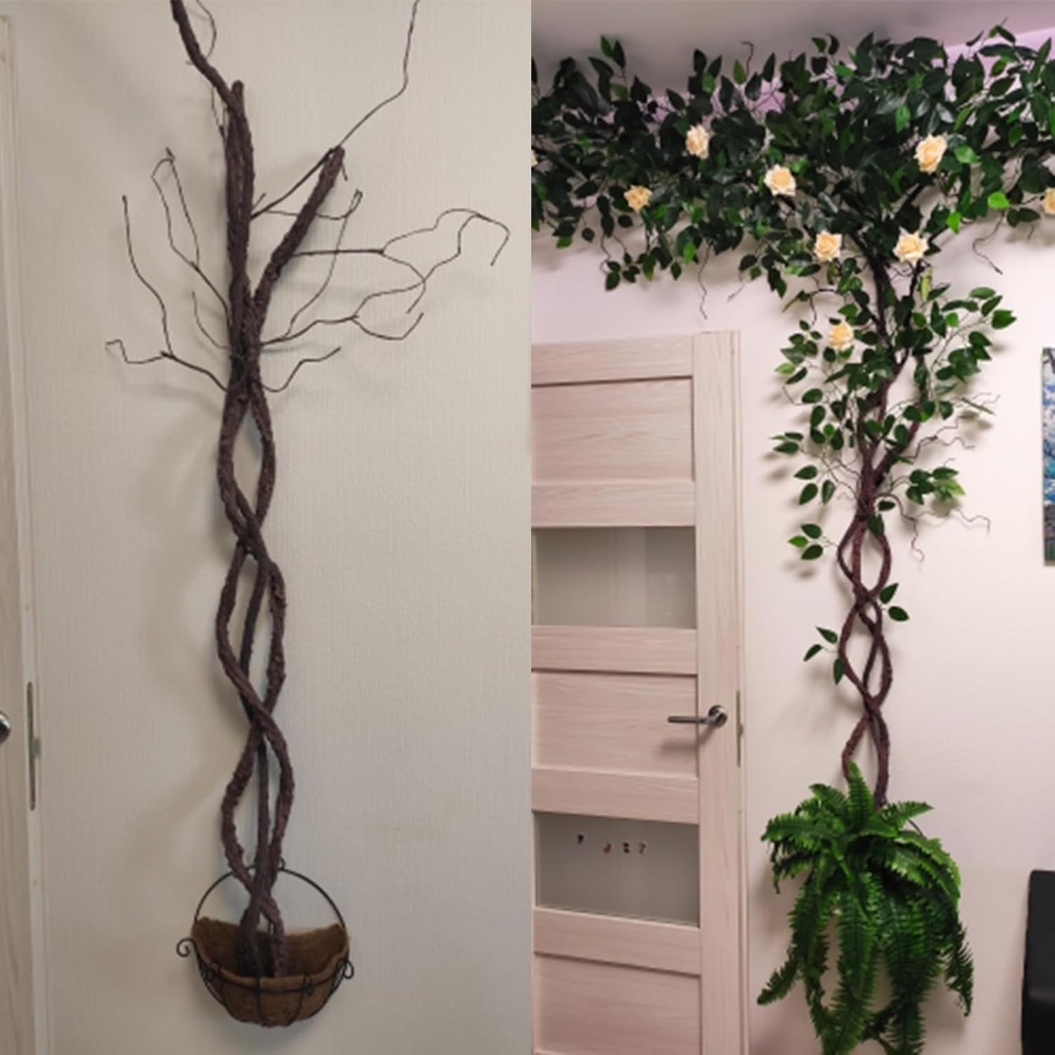118 Inch Flexible Artificial Tree Vines Wall Hanging Wreath