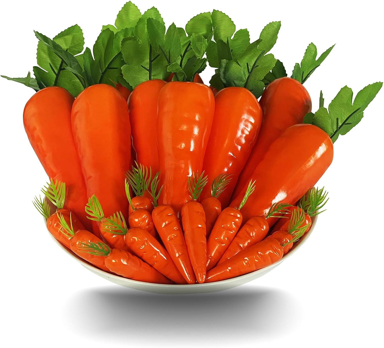 40pcs Fake Carrots Plastic Easter Decorations