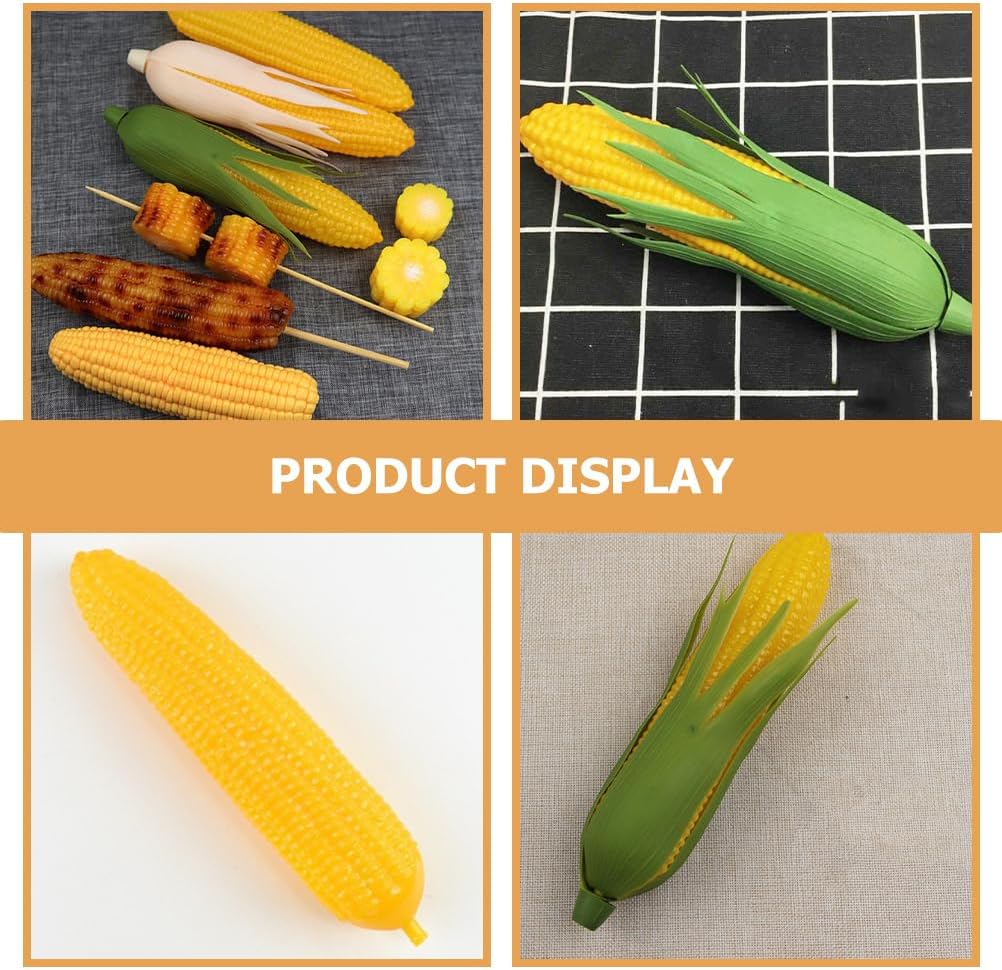Happyyami 6Pcs Simulation Corn Artificial Vegetable Decor