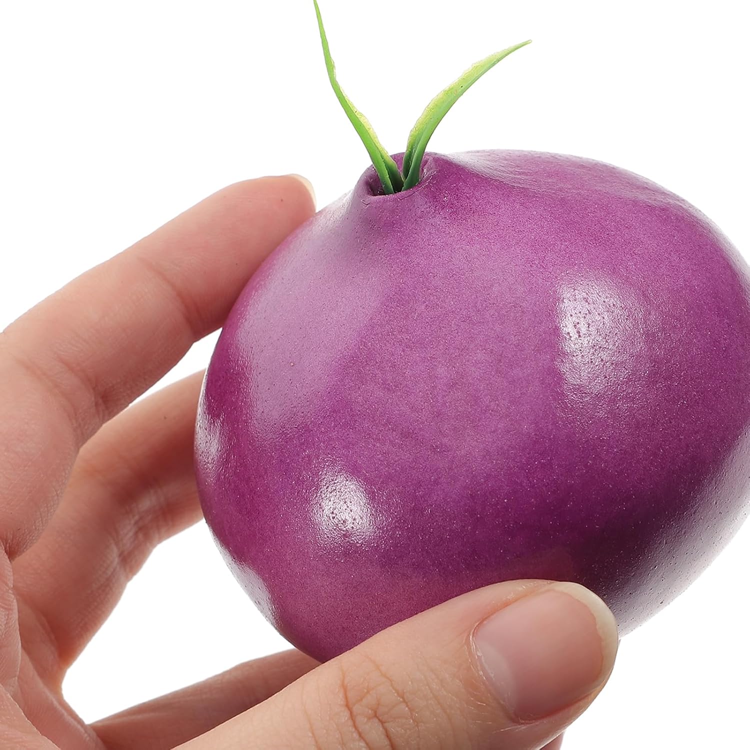 8pcs Artificial Onion Model Lifelike Fake Vegetable Props for Display and Photography