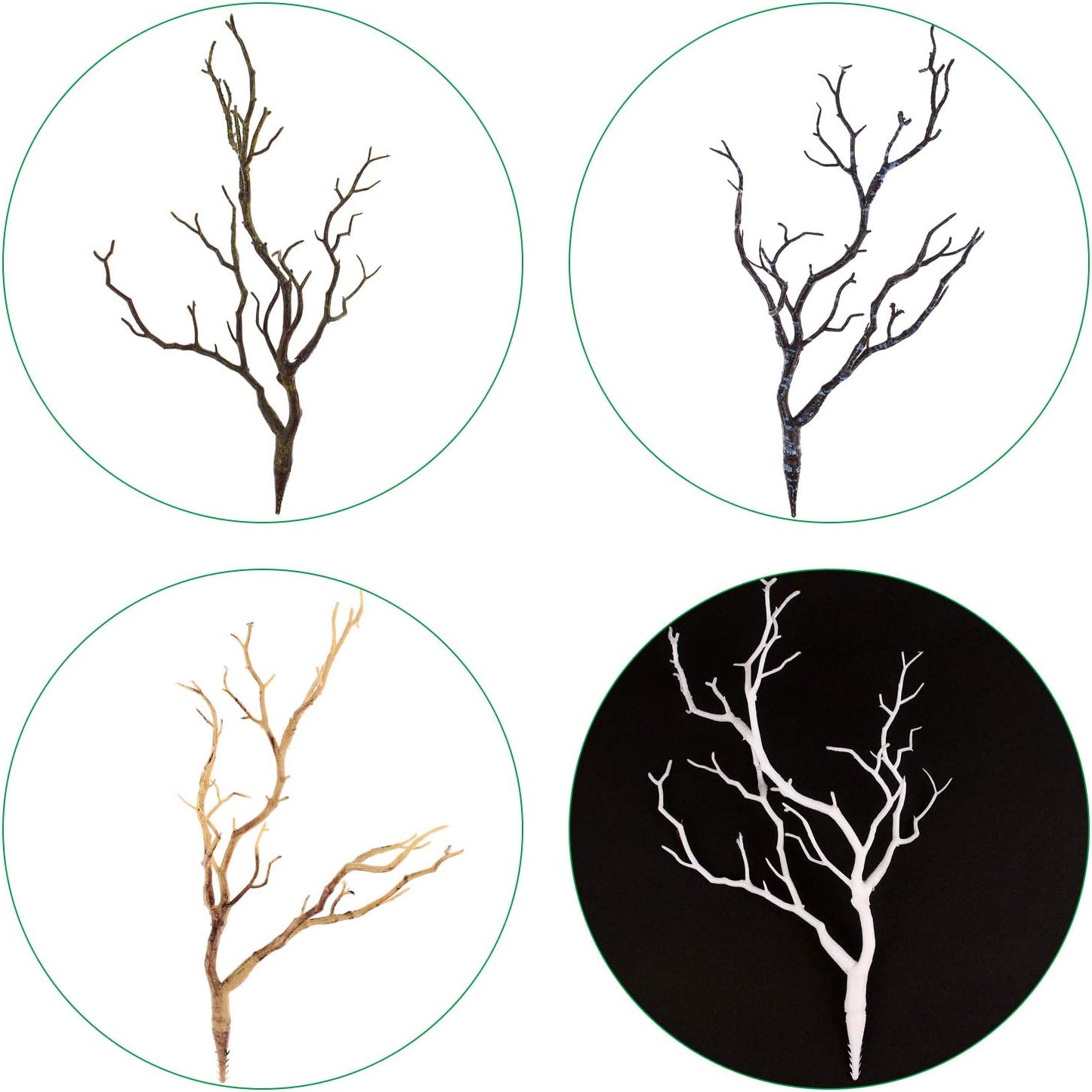Artificial Flower Witch Antler Branch Blue 6 Inch