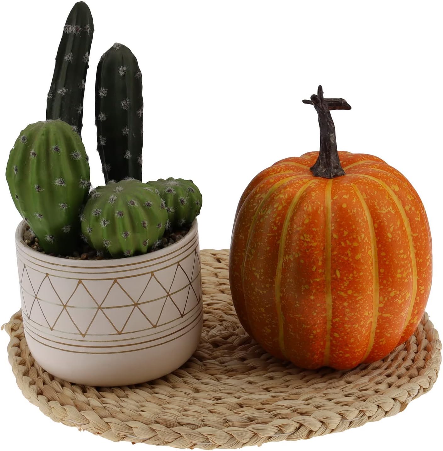 Gresorth 15cm Fake Yellow Pumpkin Halloween Decoration