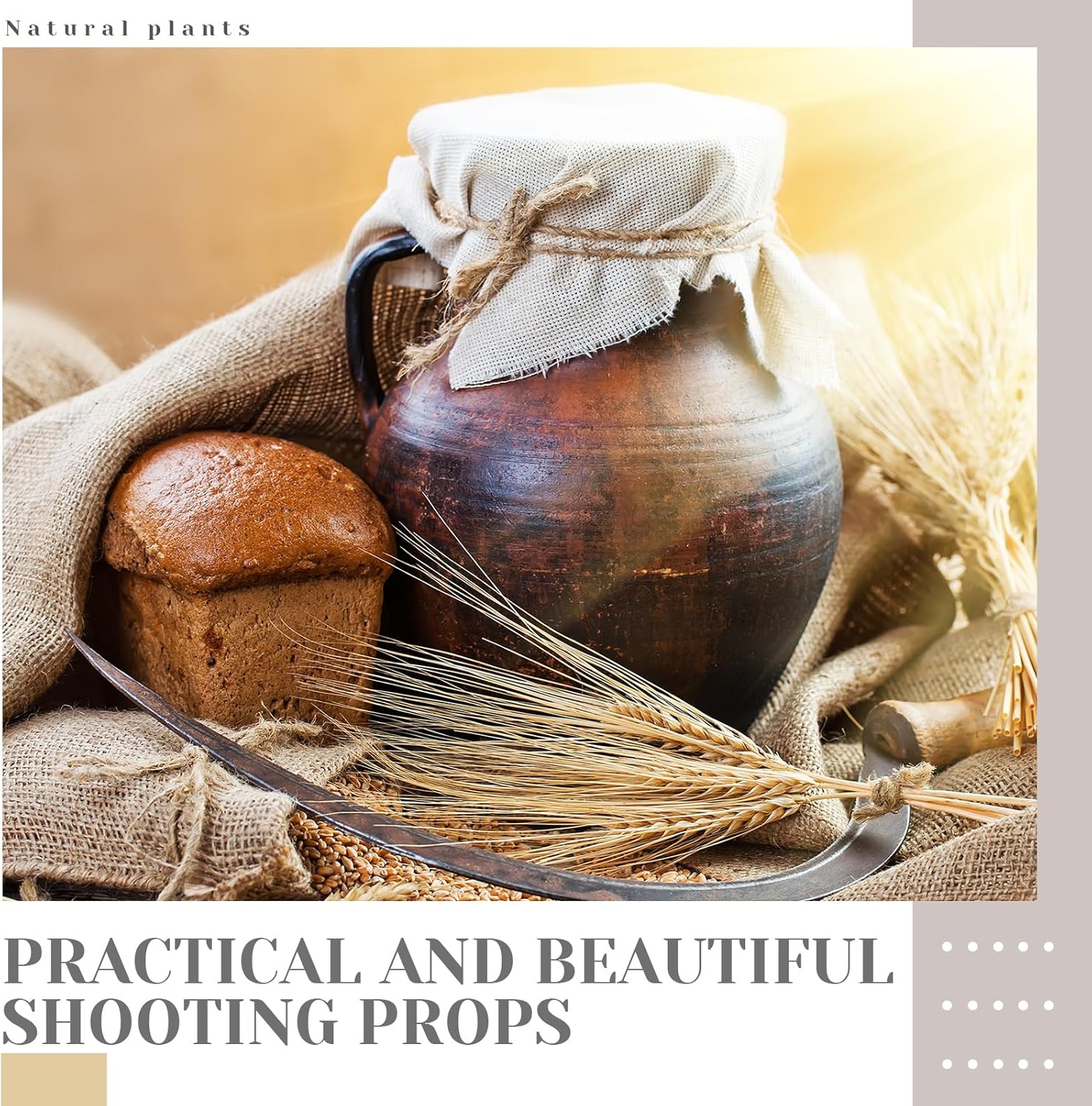 Geosar 600 Dried Wheat Stalks Decor Bundle