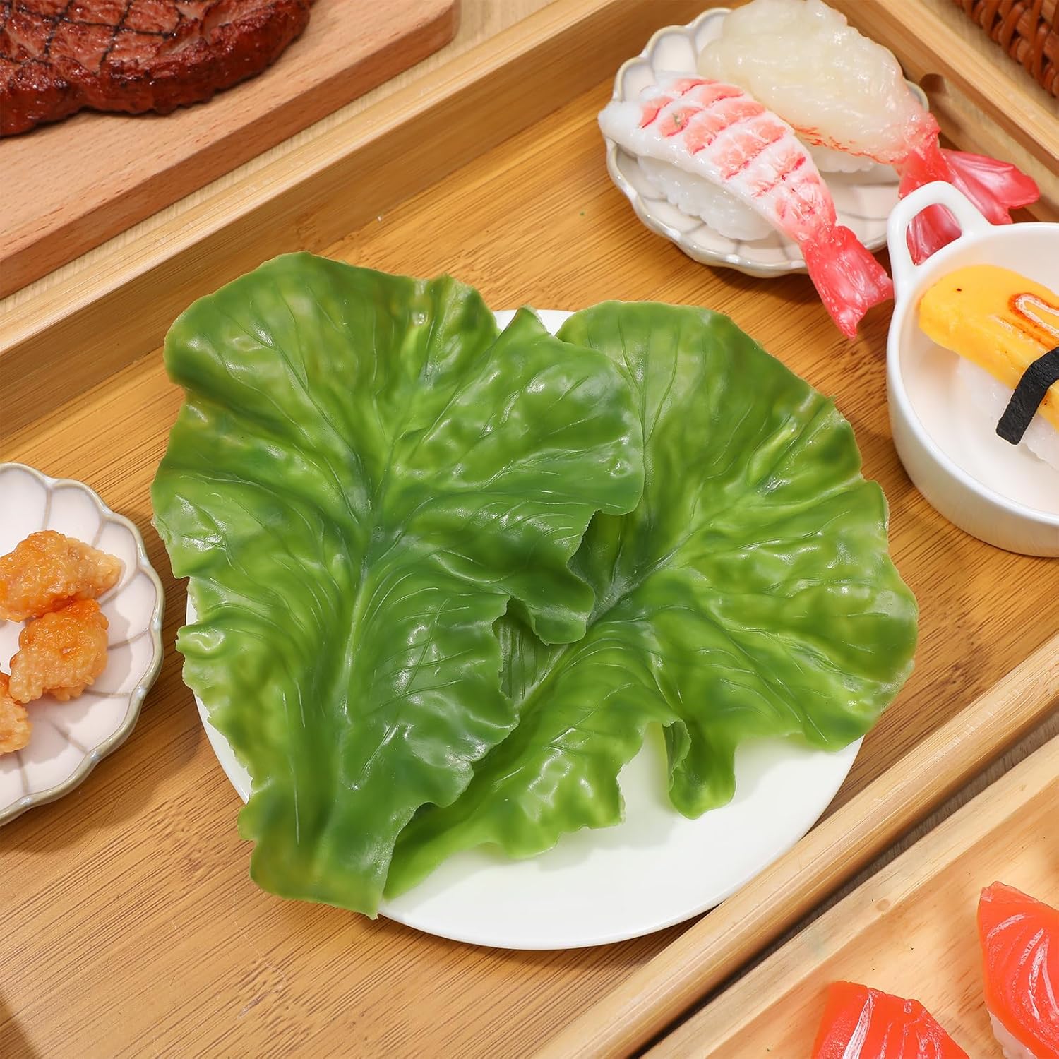 Veemoon Fake Lettuce 15pcs Artificial Vegetable Decor