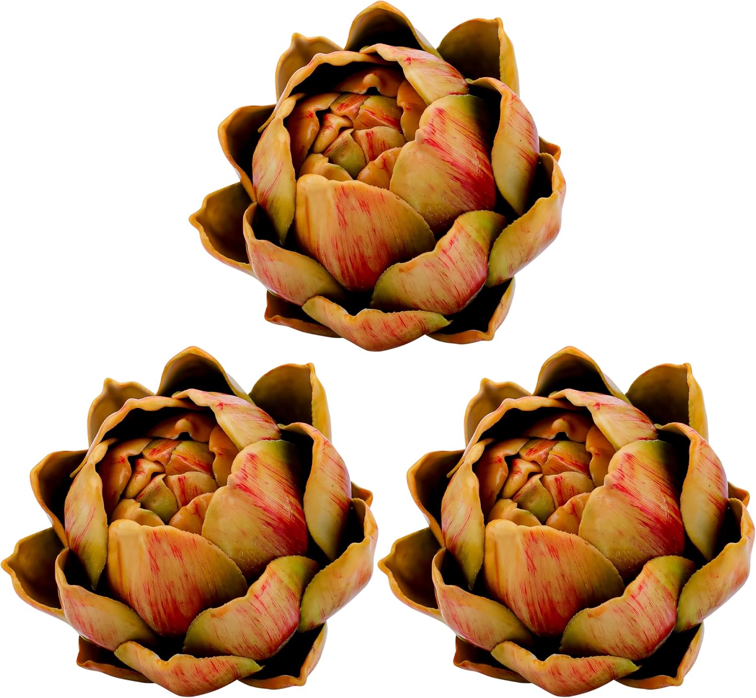 3Pcs Large Faux Artichoke Home Decor Artificial Vegetable Bowl Filler