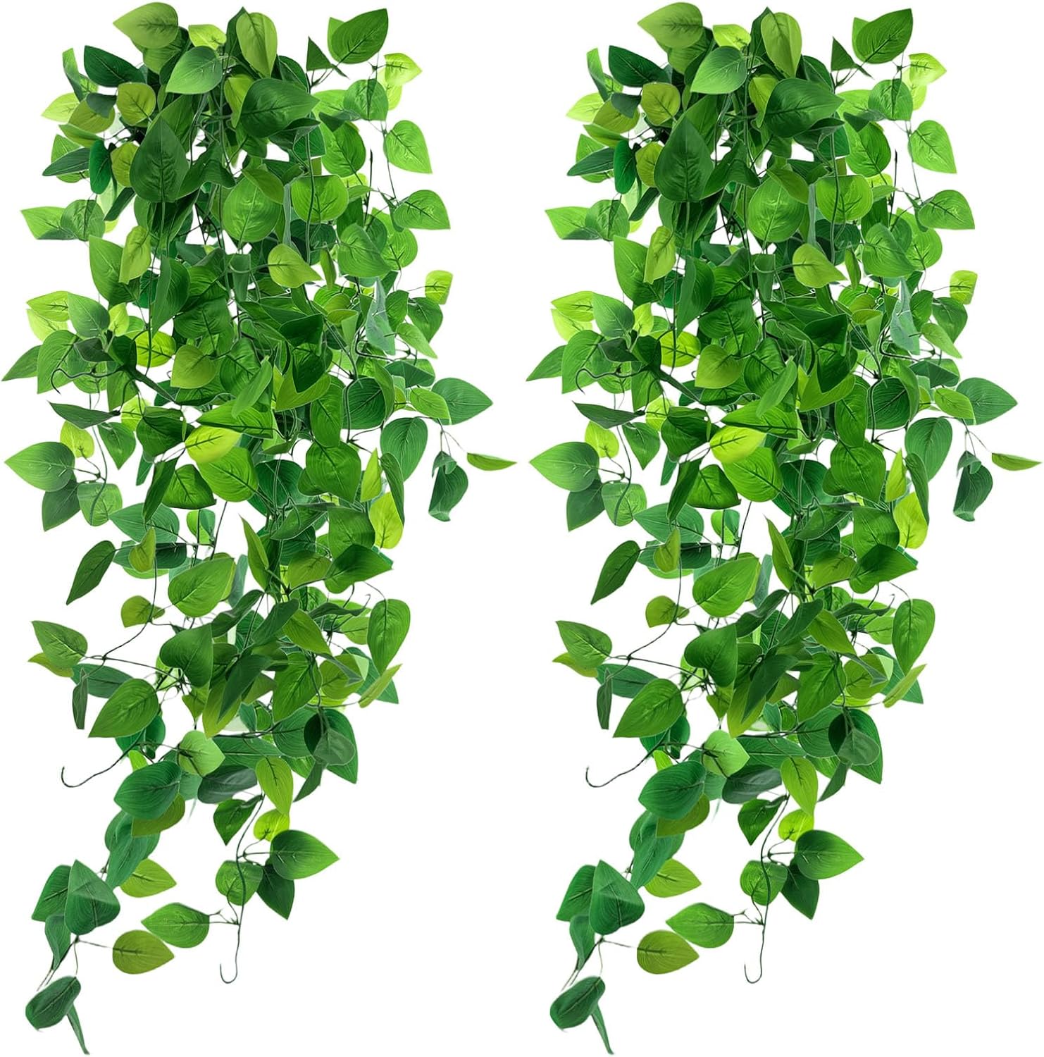 DomeStar 2PCS Fake Hanging Plants Ivy Vines Decor