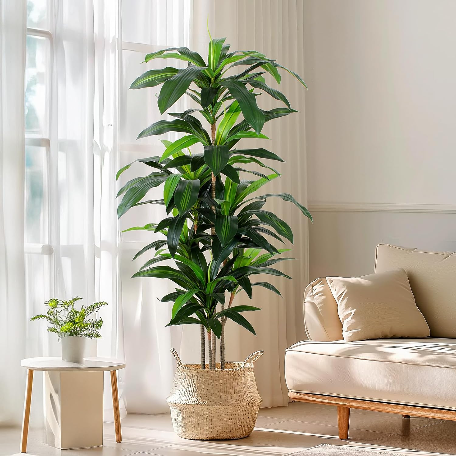 YEPDIN 5 FT Artificial Dracaena Tree with Pot