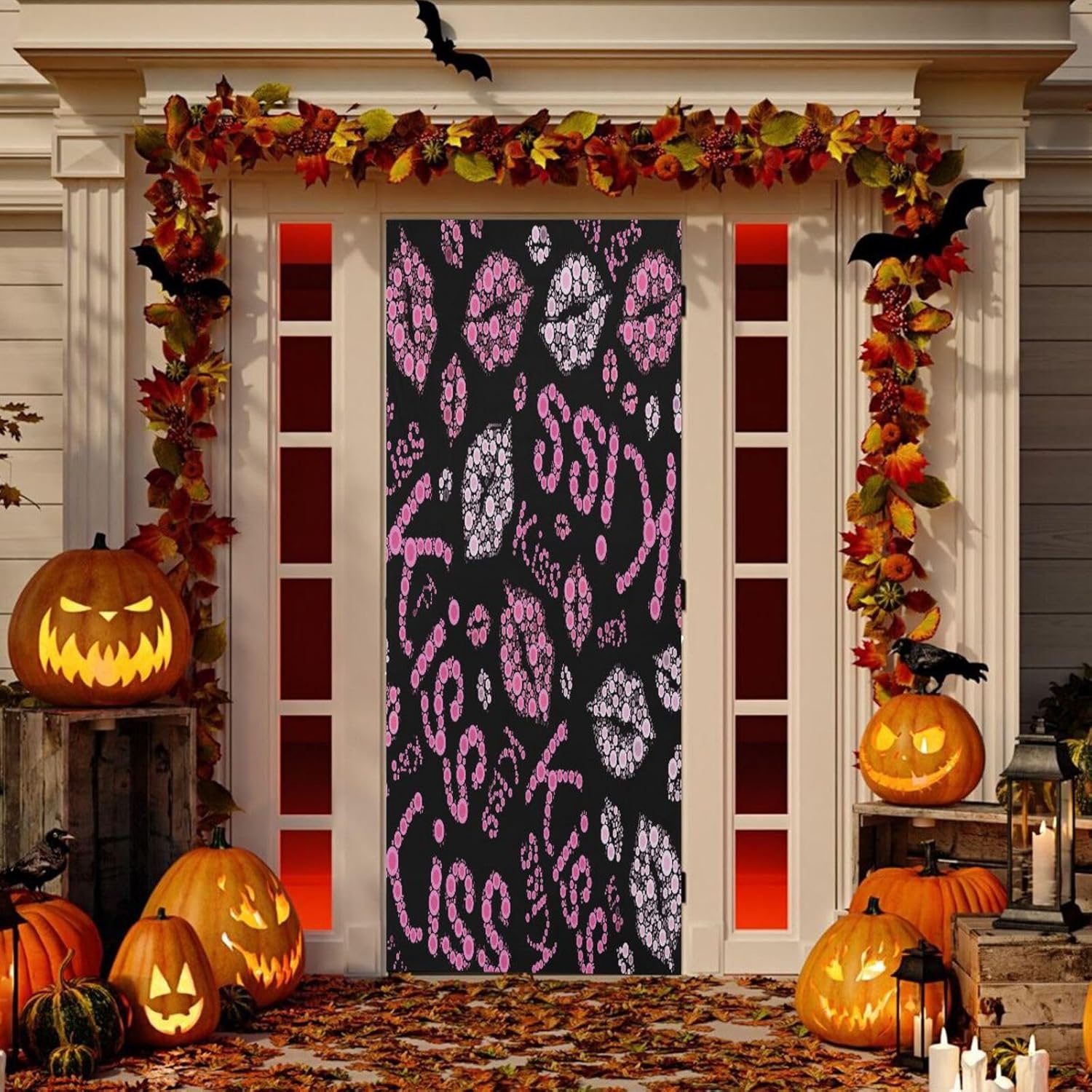 Susiyo Colors Halloween Door Cover 32x79in