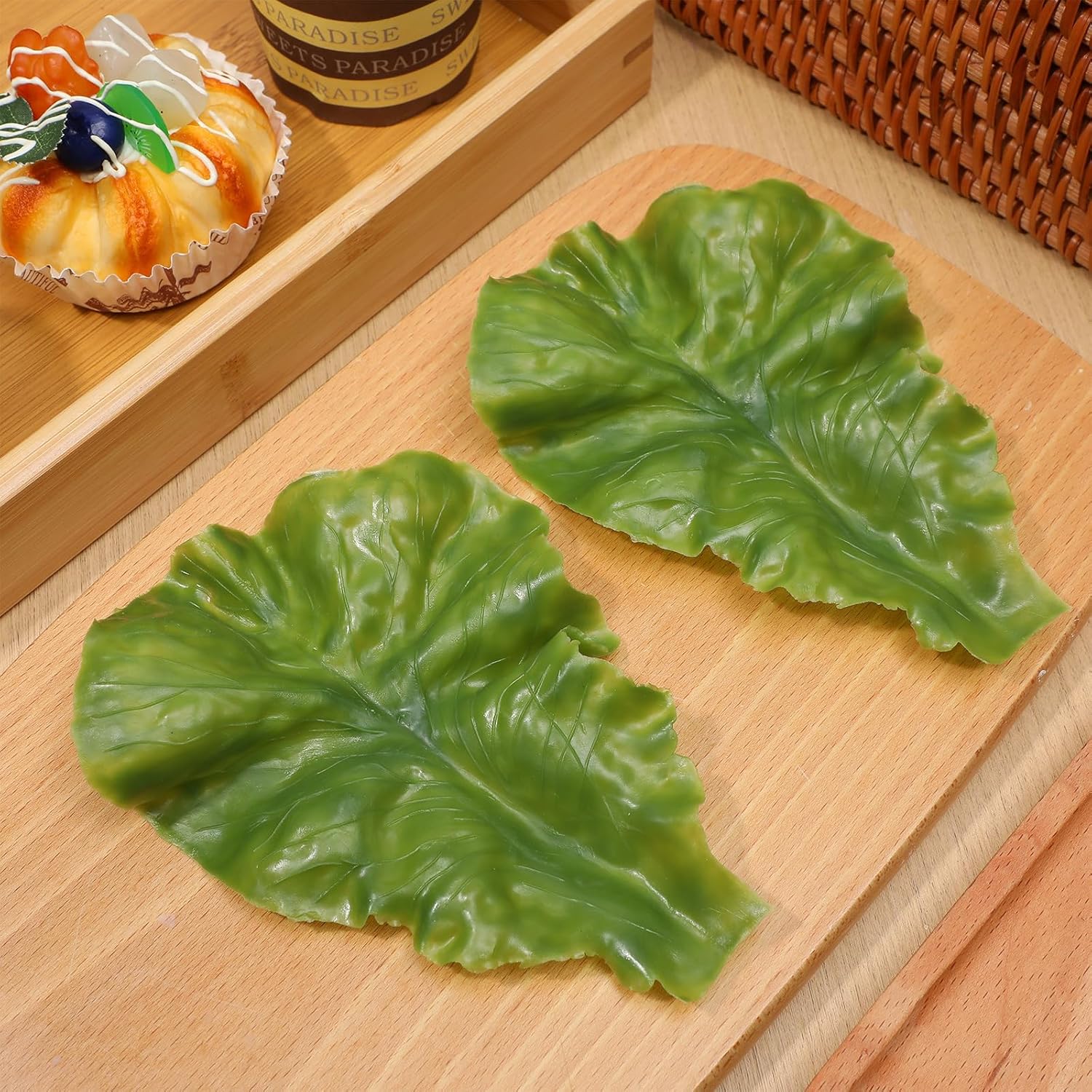 Veemoon Fake Lettuce 15pcs Artificial Vegetable Decor