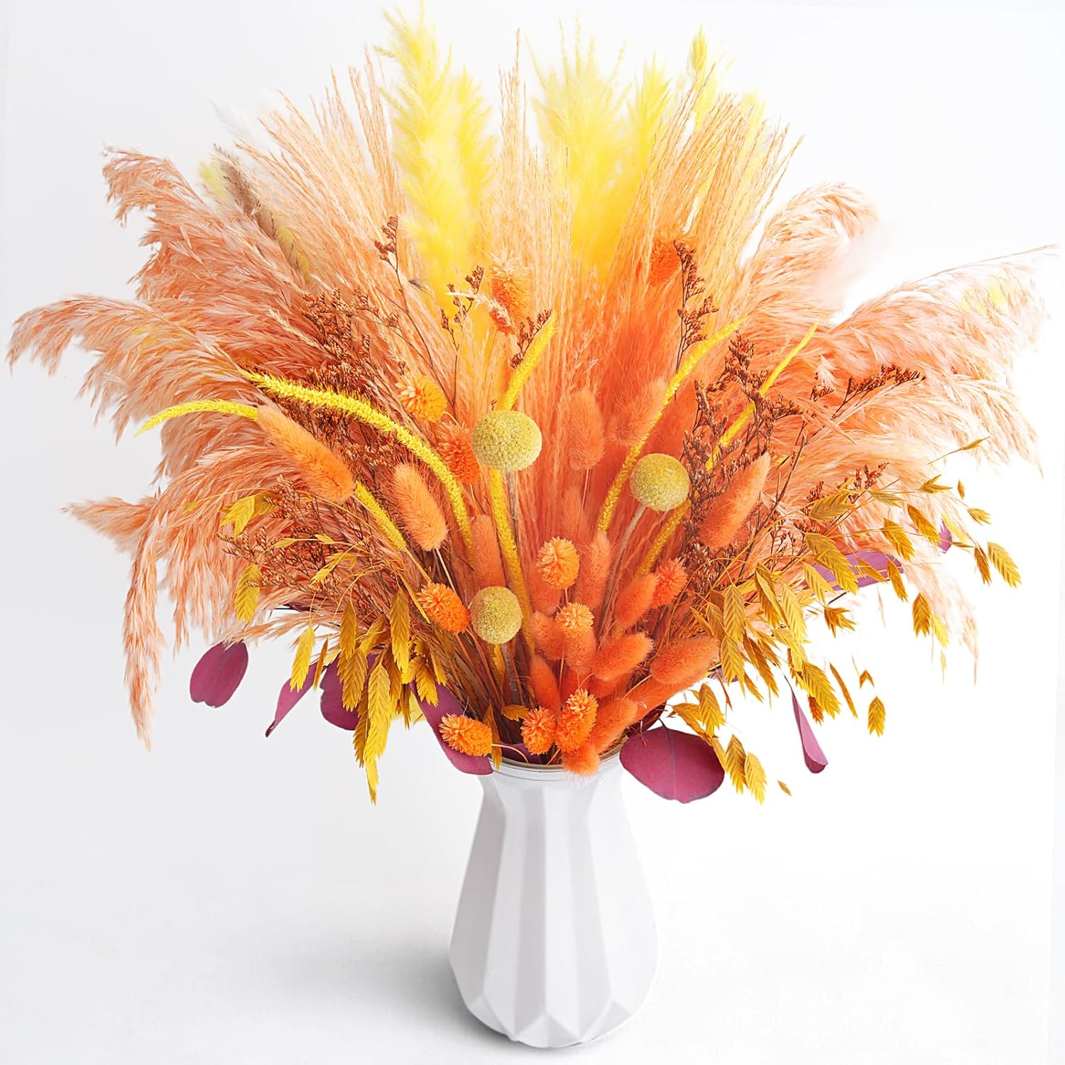 107 Pcs Artificial Dried Flowers Bouquet Boho Fall Decor