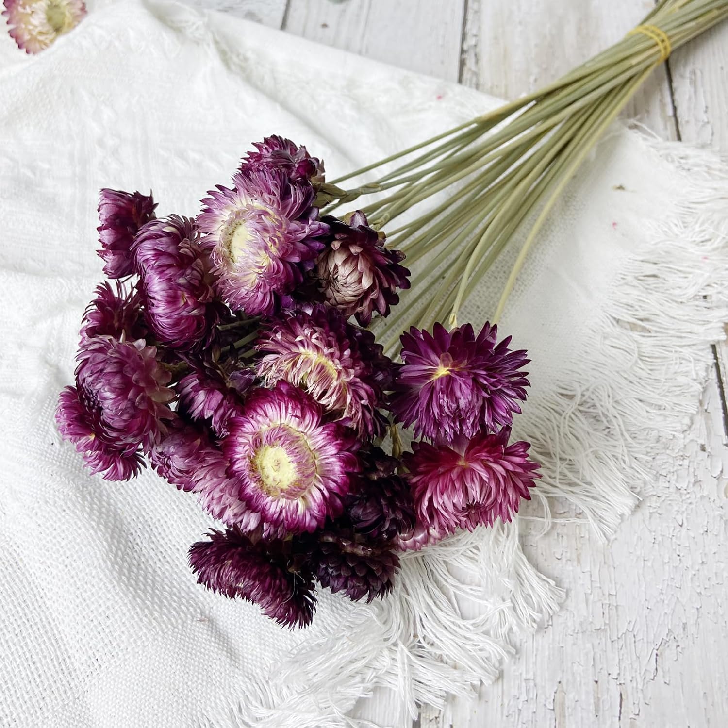 100 Natural Daisy Flowers Bouquets 30 Pcs 17 Inch Decor