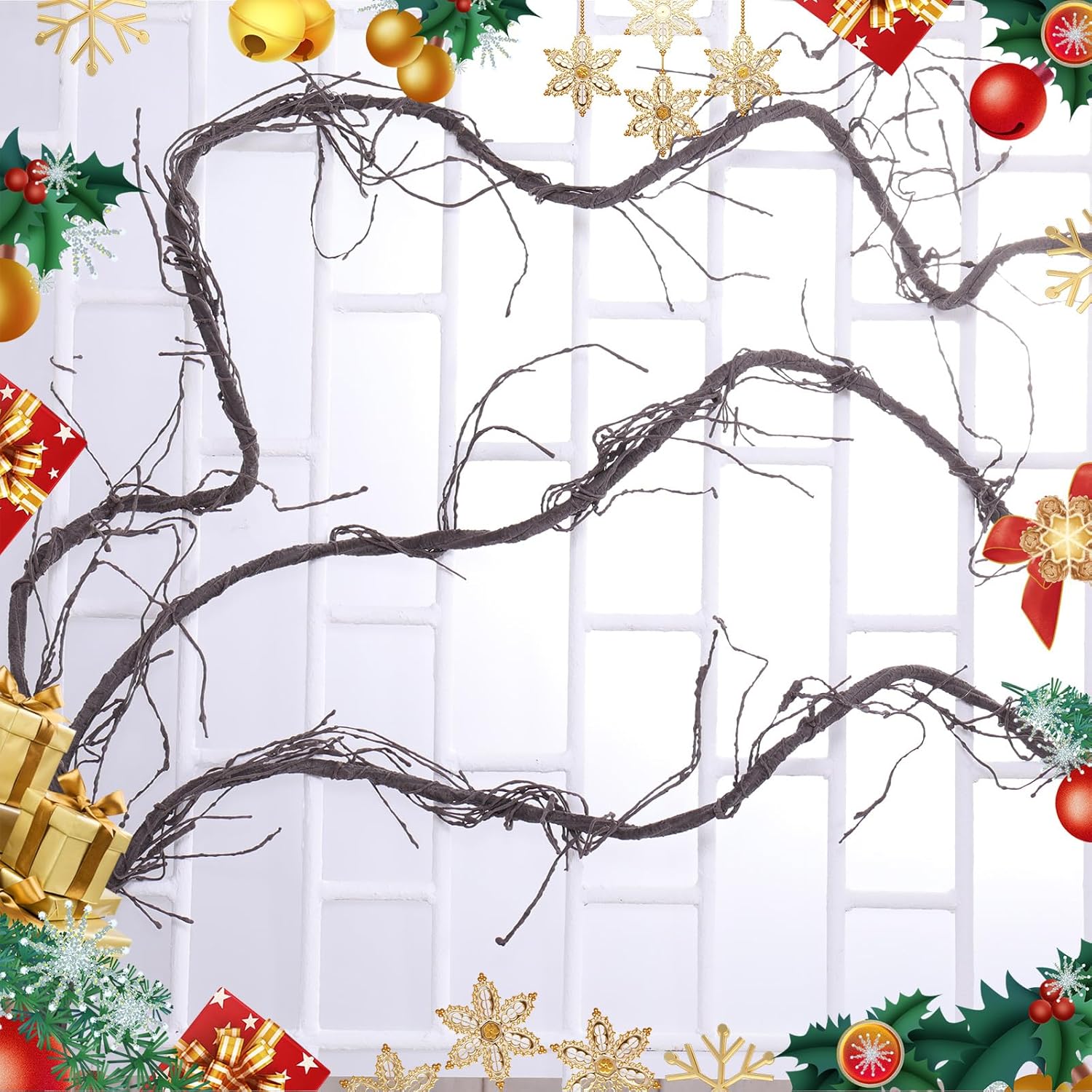118 Inch Flexible Artificial Tree Vines Wall Hanging Wreath