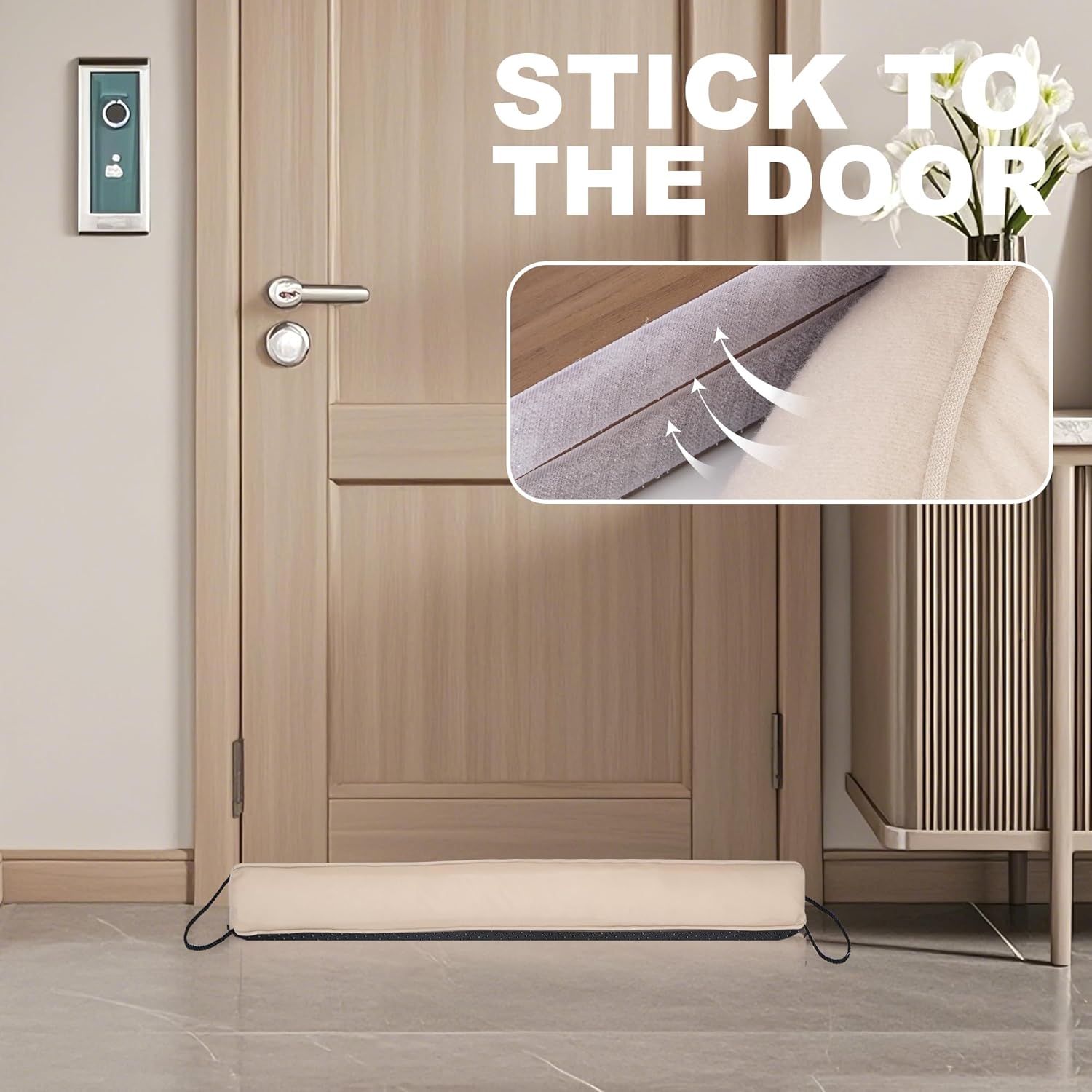 UUYUUY Door Draft Stopper Triangular Weighted Gap Filler